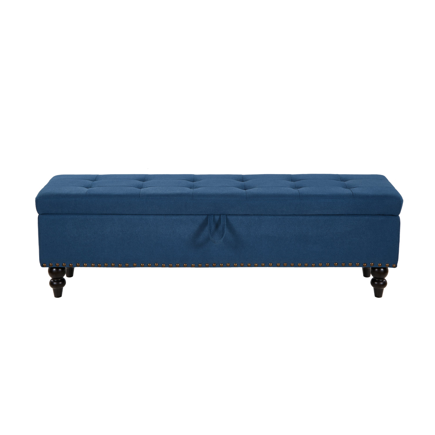 [product_type] | 59" Bed Bench with Storage - Blue Fabric | Stylish and Functional | casafoyer.myshopify.com