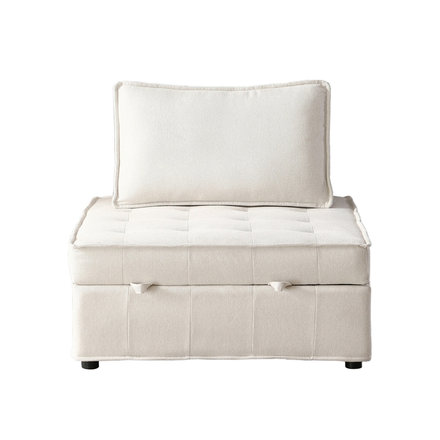 Sofa & Chair sets | Multipurpose Linen Fabric Ottoman Lazy Sofa Pulling Out Sofa Bed (Beige) - Convertible, Comfortable, and Stylish | casafoyer.myshopify.com