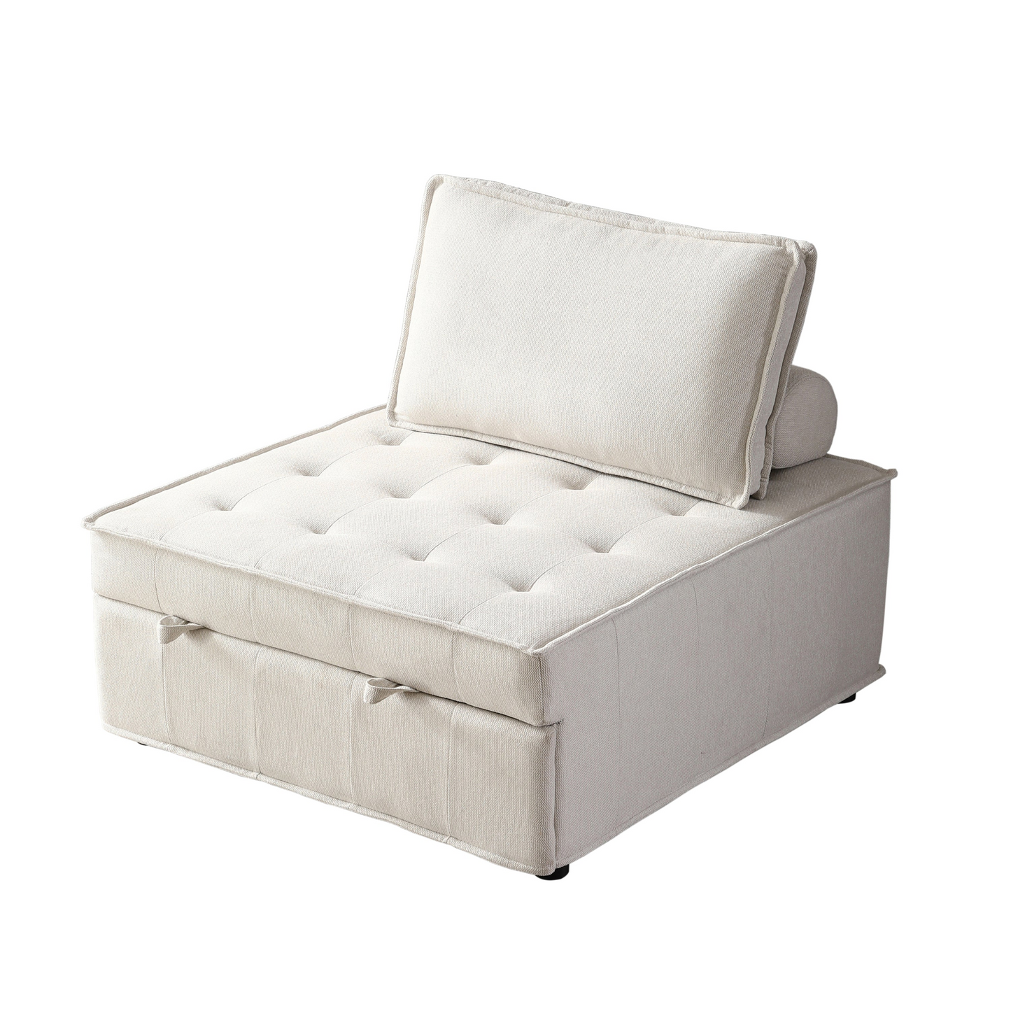 Sofa & Chair sets | Multipurpose Linen Fabric Ottoman Lazy Sofa Pulling Out Sofa Bed (Beige) - Convertible, Comfortable, and Stylish | casafoyer.myshopify.com