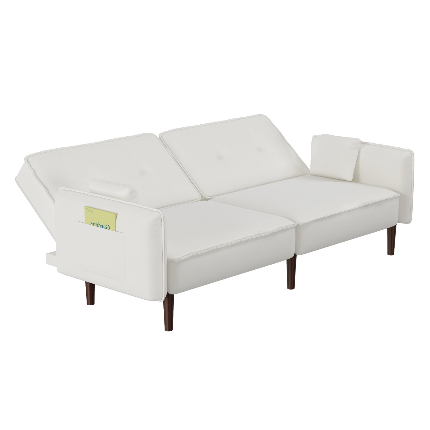 Sofa & Chair sets | Sofa bed in White Cotton Linen Fabric | casafoyer.myshopify.com