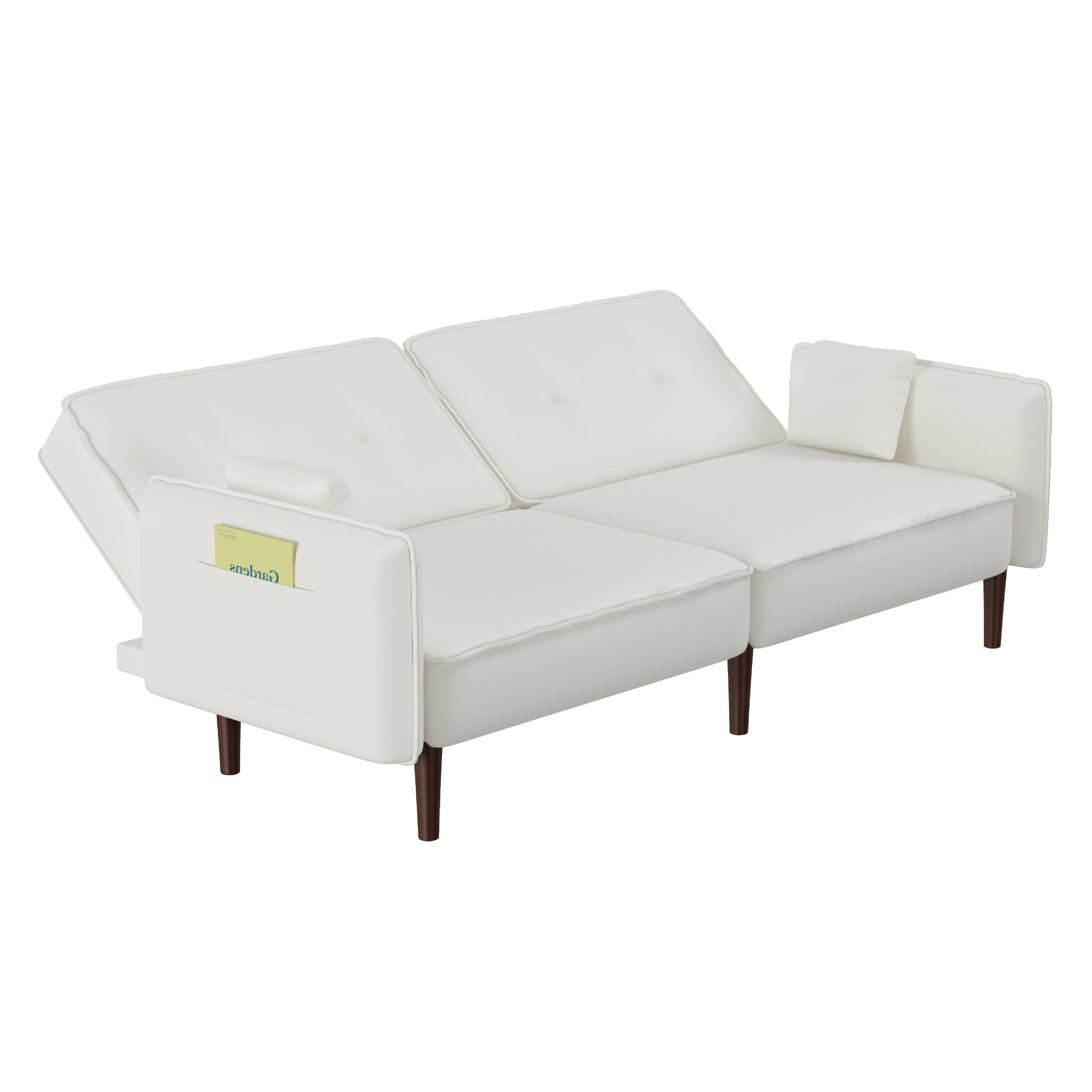 Sofa & Chair sets | Sofa bed in White Cotton Linen Fabric | casafoyer.myshopify.com