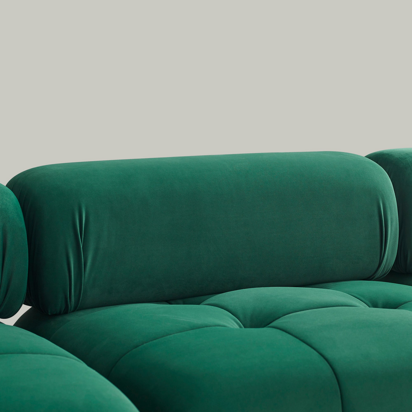 Sofa & Chair sets | Modular Sectional Sofa, Button Tufted Designed and DIY Combination,L Shaped Couch with Reversible Ottoman, Green Velvet | casafoyer.myshopify.com