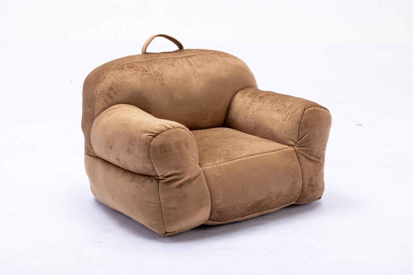 Sofa & Chair sets | Kid's Bean Bag Chair Velvet Fabric - Memory Sponge Stuffed Bean Bag Chair For Children, Brown | casafoyer.myshopify.com