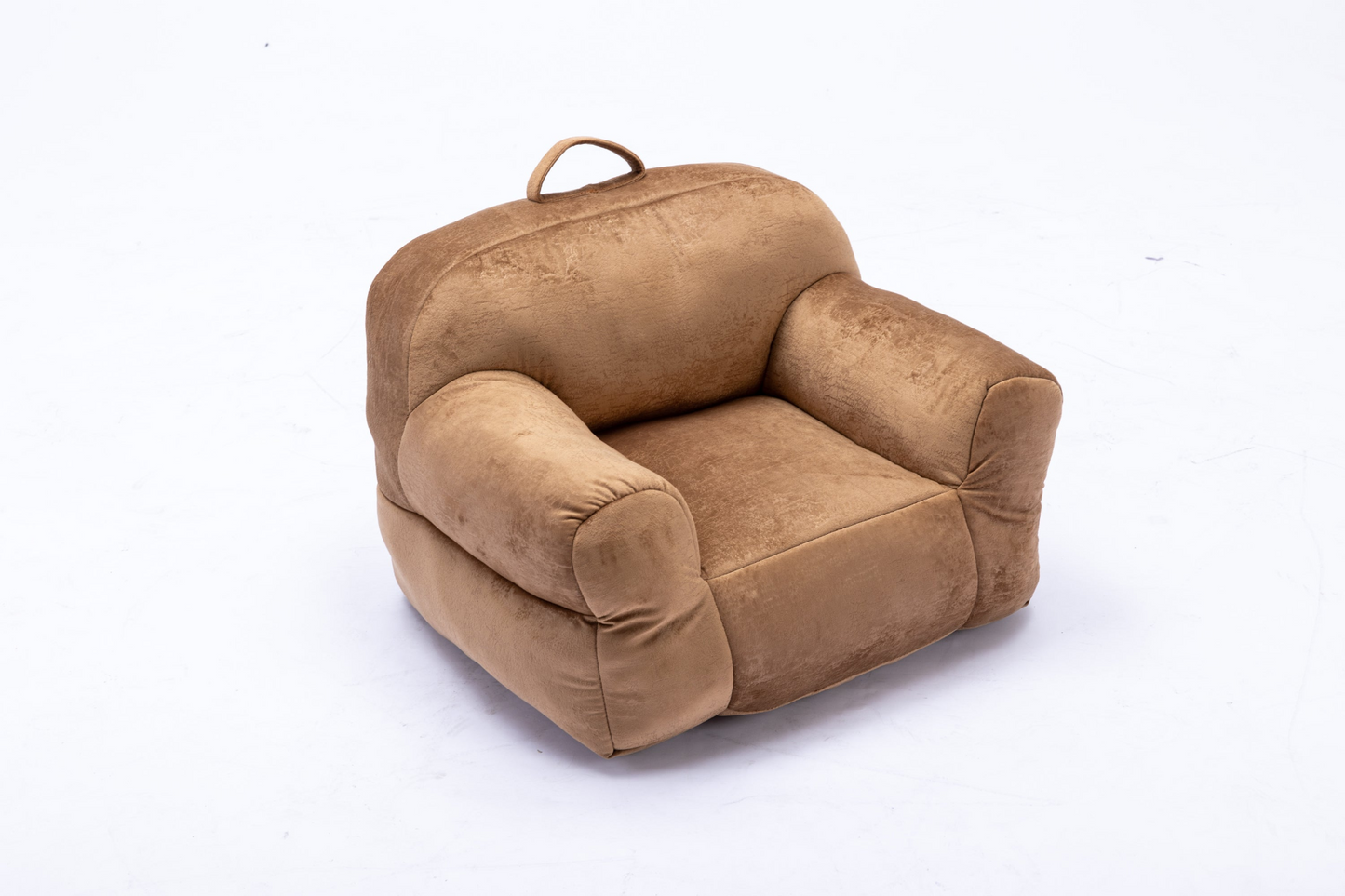 Sofa & Chair sets | Kid's Bean Bag Chair Velvet Fabric - Memory Sponge Stuffed Bean Bag Chair For Children, Brown | casafoyer.myshopify.com