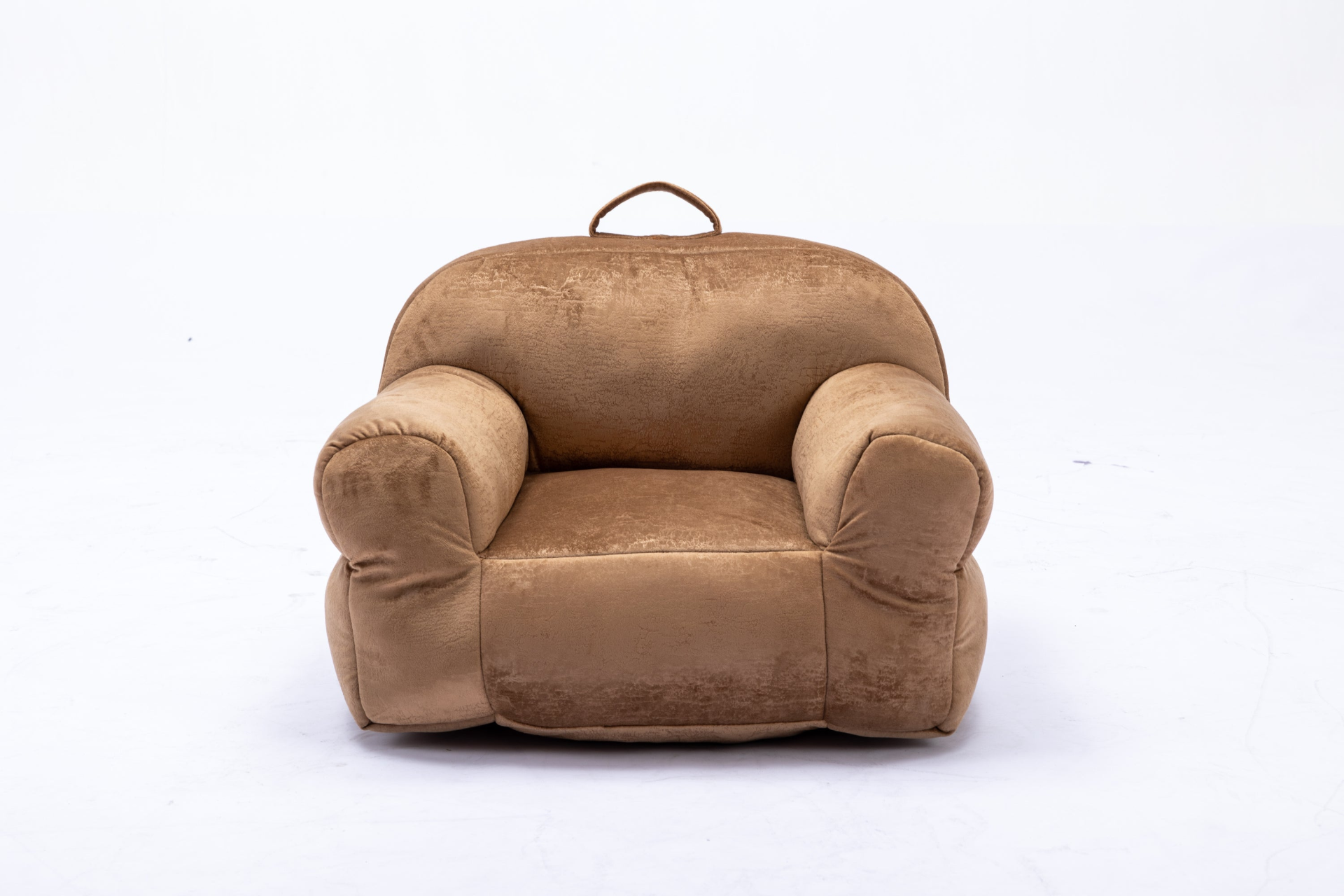 Sofa & Chair sets | Kid's Bean Bag Chair Velvet Fabric - Memory Sponge Stuffed Bean Bag Chair For Children, Brown | casafoyer.myshopify.com