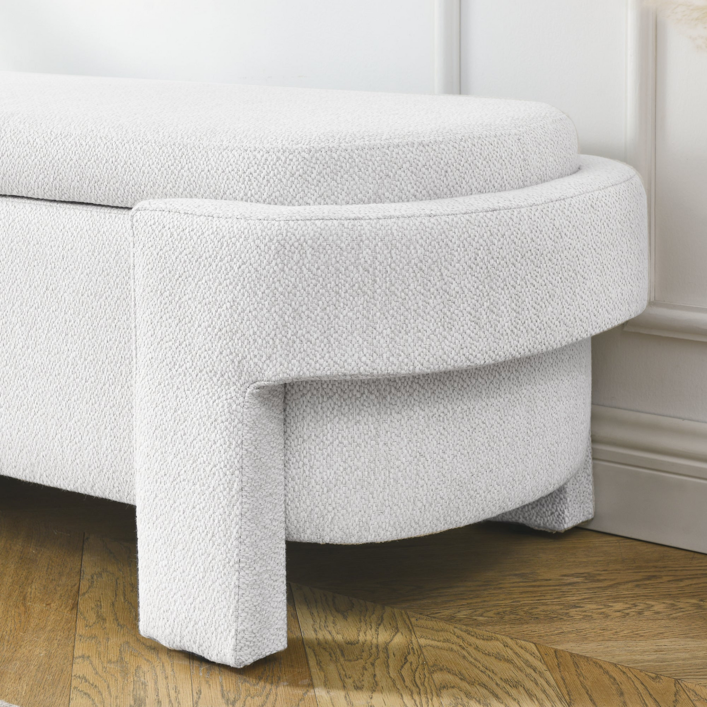 Sofa & Chair sets | Linen Fabric Upholstered Bench with Large Storage Space for the Living Room, Entryway and Bedroom,White,( 51.5''x20.5''x17'' ) | casafoyer.myshopify.com