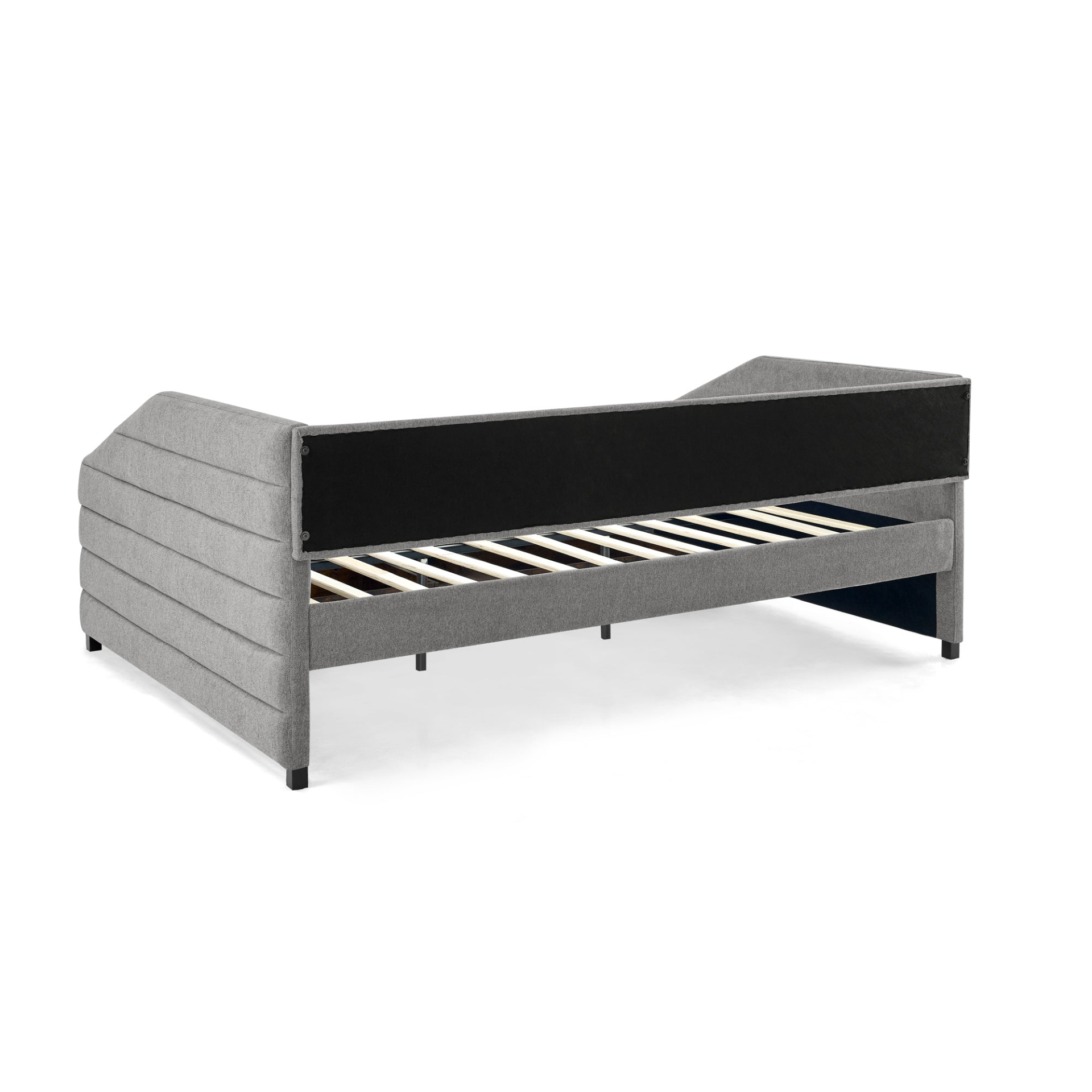 Patio Furntiure Sets | Queen Size Daybed with Two Drawers Trundle Upholstered Sofa Bed, Grey | casafoyer.myshopify.com