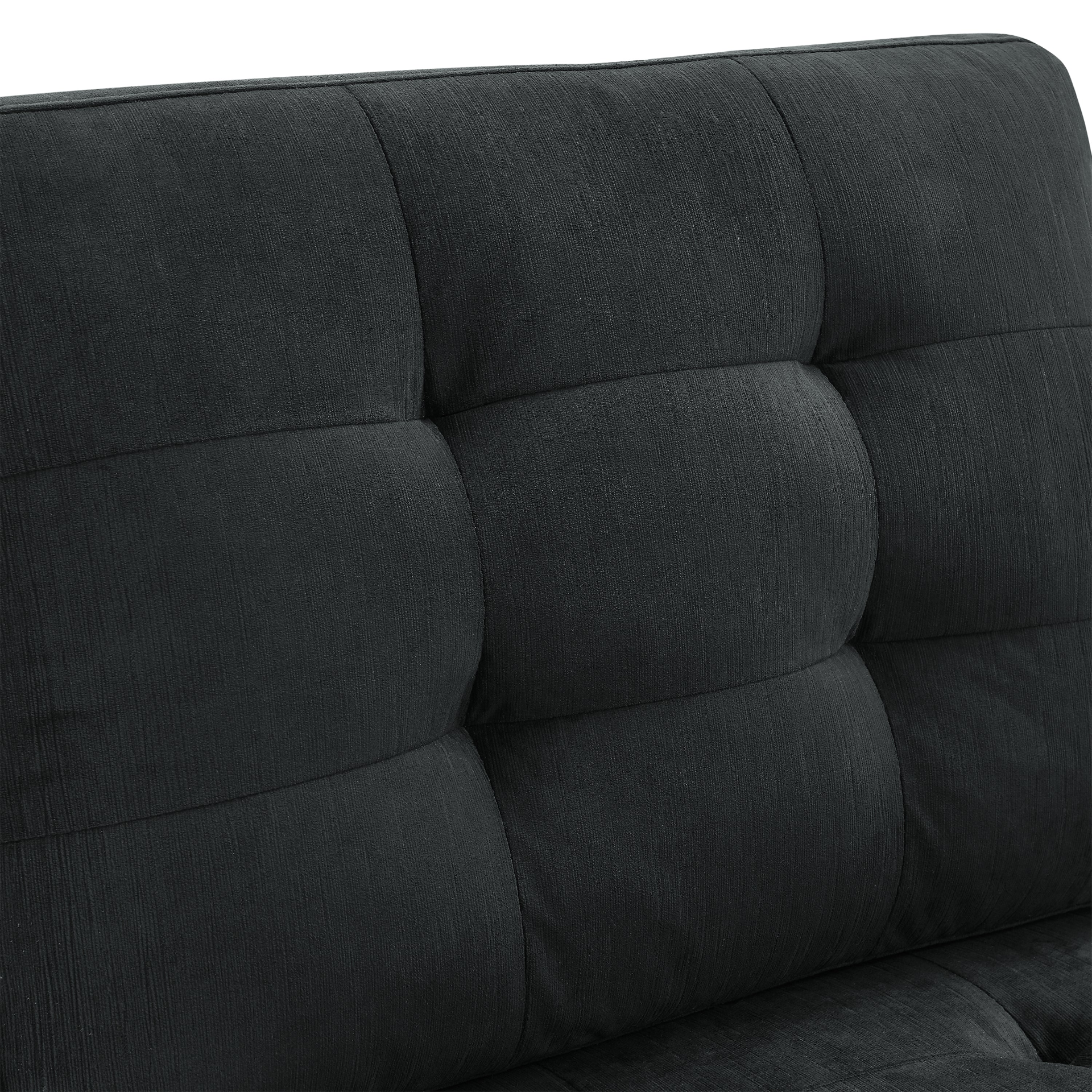 Sofa & Chair sets | U shape Modular Sectional Sofa,DIY Combination,includes Two Single Chair ,Two Corner and Two Ottoman,Black Velvet. | casafoyer.myshopify.com