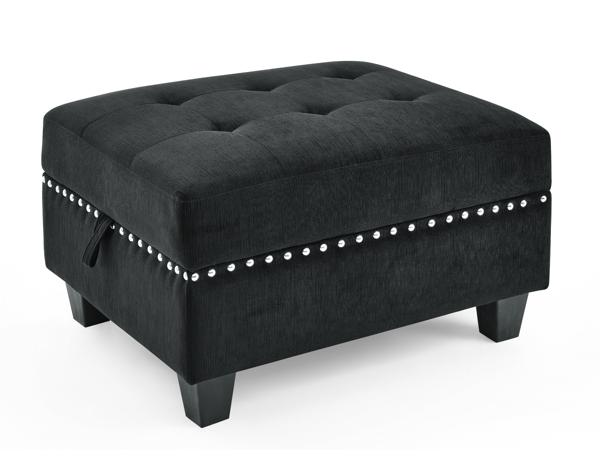 Sofa & Chair sets | U shape Modular Sectional Sofa,DIY Combination,includes Two Single Chair ,Two Corner and Two Ottoman,Black Velvet. | casafoyer.myshopify.com