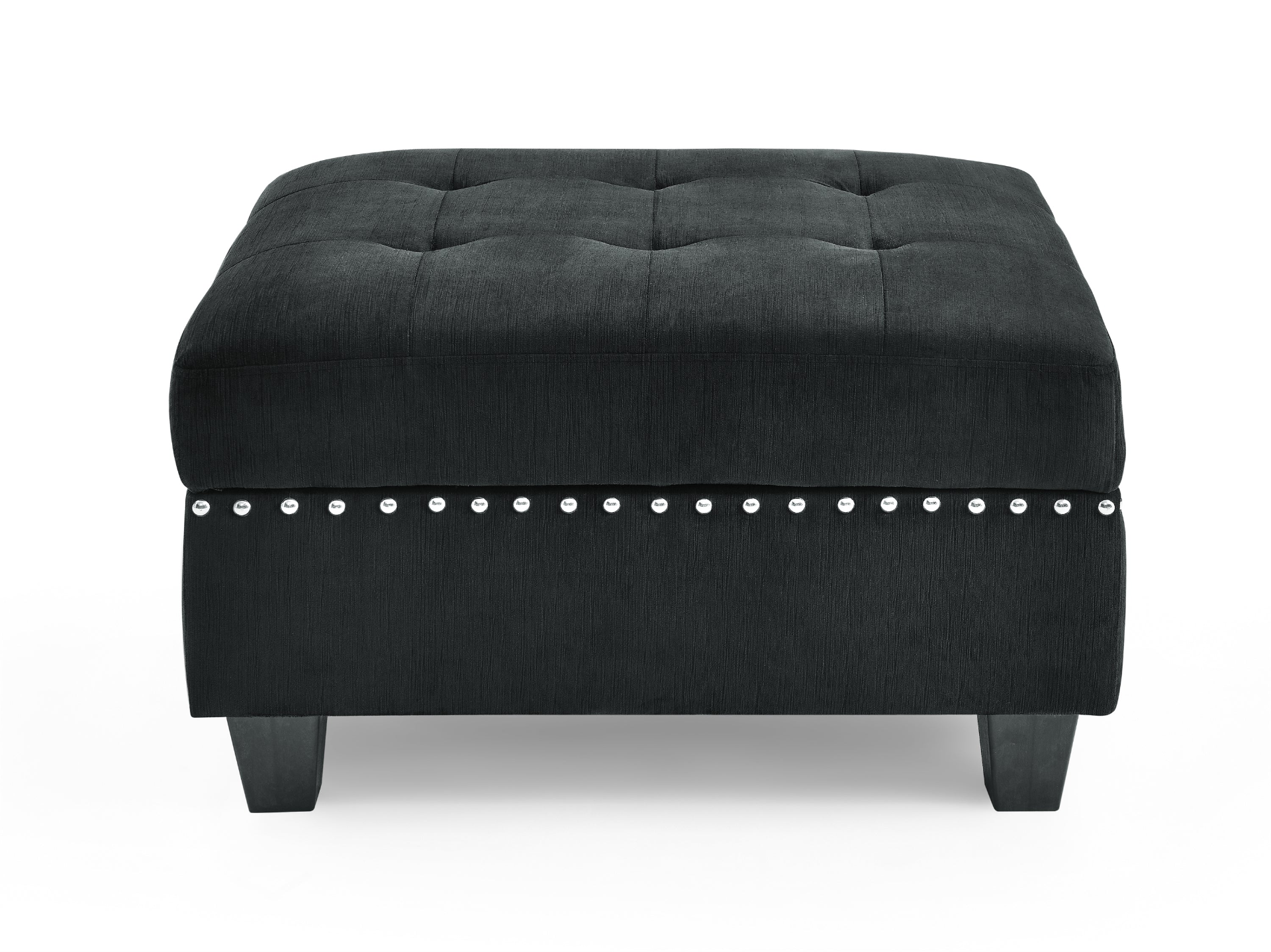 Sofa & Chair sets | U shape Modular Sectional Sofa,DIY Combination,includes Two Single Chair ,Two Corner and Two Ottoman,Black Velvet. | casafoyer.myshopify.com