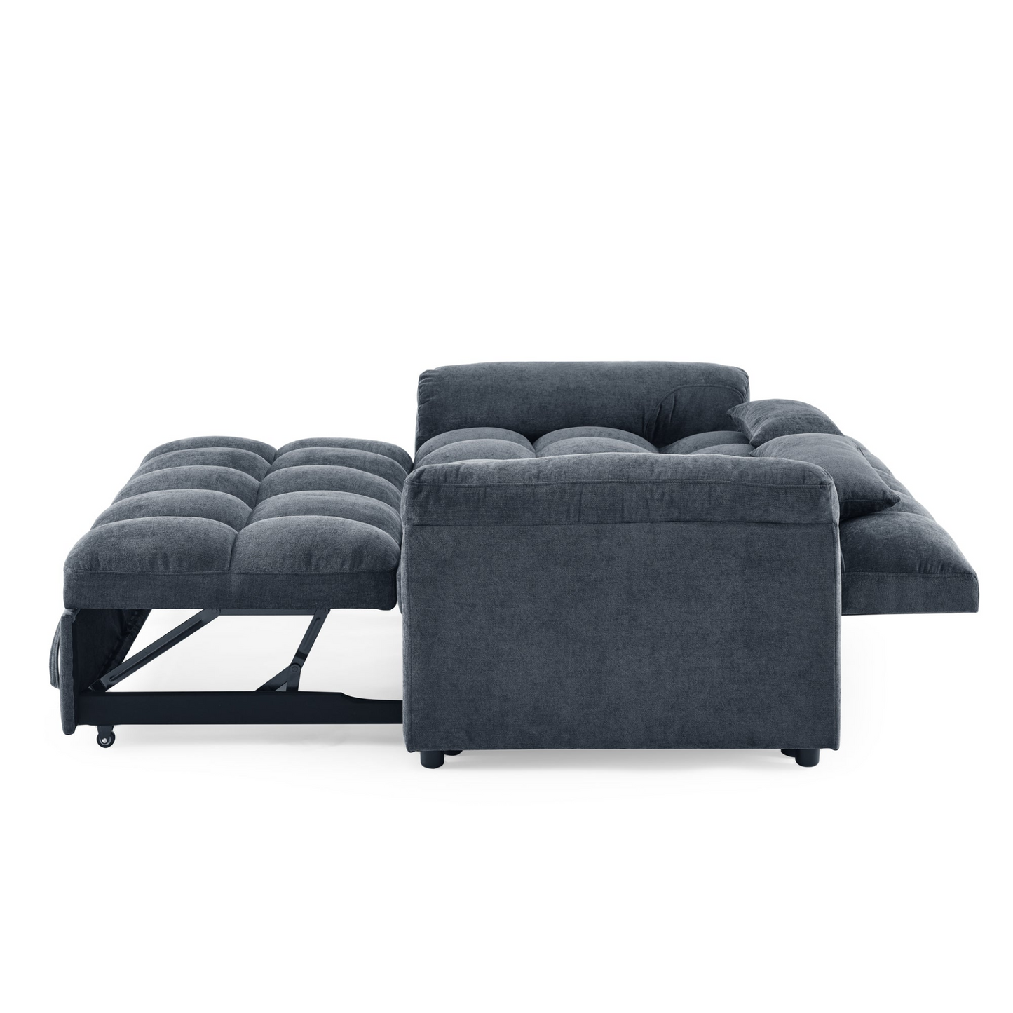 Sofa & Chair sets | Loveseats Sofa Bed with Pull-out Bed,Adjsutable Back,Blue+ Grey | casafoyer.myshopify.com