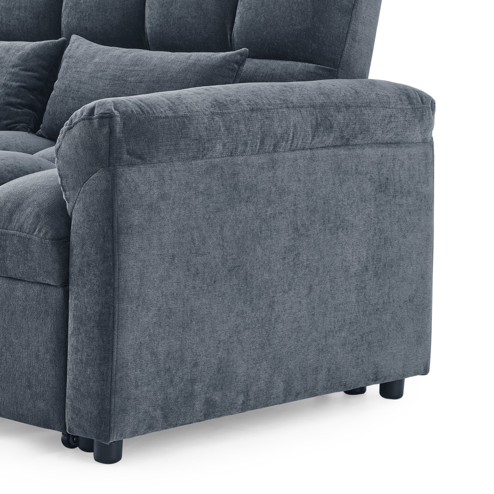 Sofa & Chair sets | Loveseats Sofa Bed with Pull-out Bed,Adjsutable Back,Blue+ Grey | casafoyer.myshopify.com