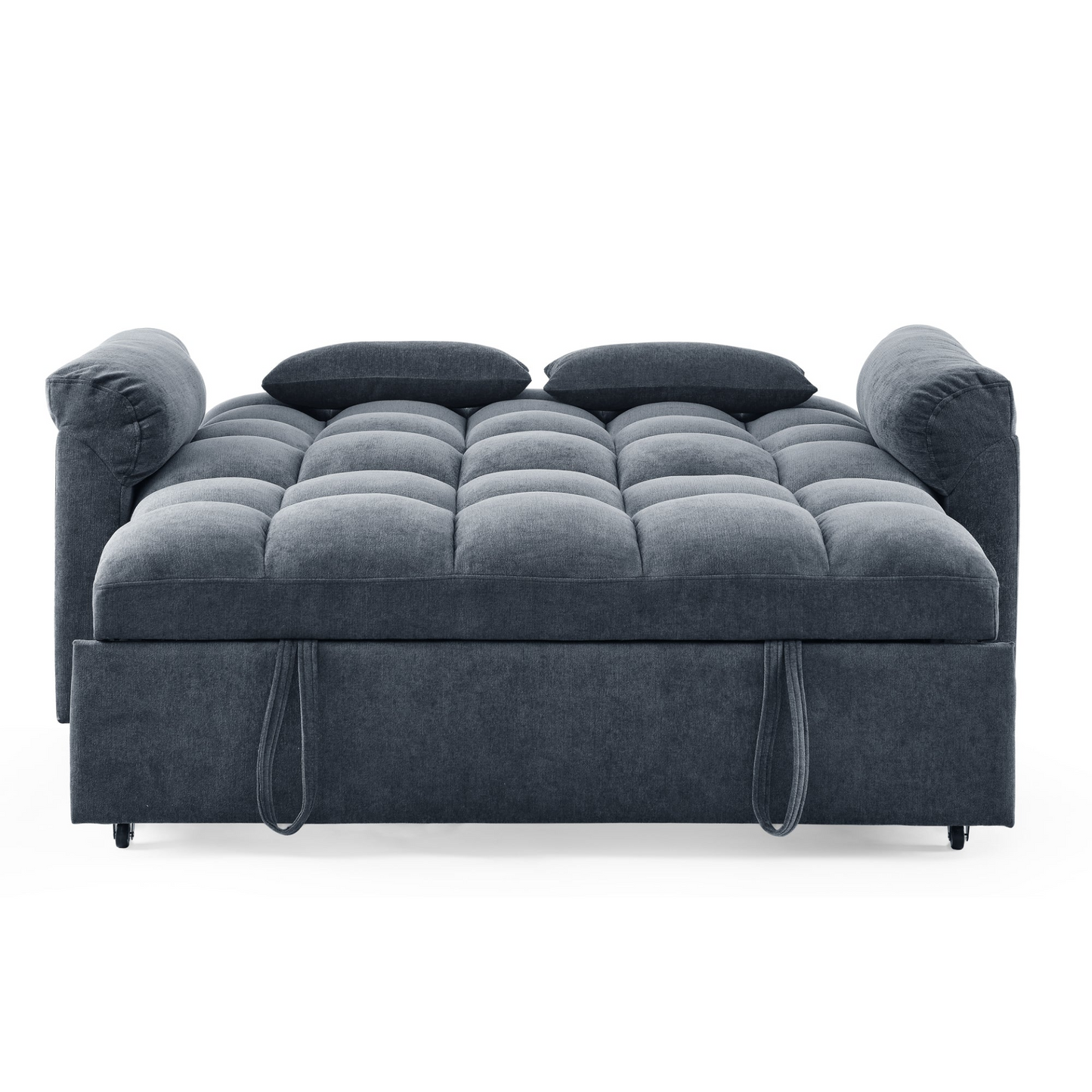 Sofa & Chair sets | Loveseats Sofa Bed with Pull-out Bed,Adjsutable Back,Blue+ Grey | casafoyer.myshopify.com