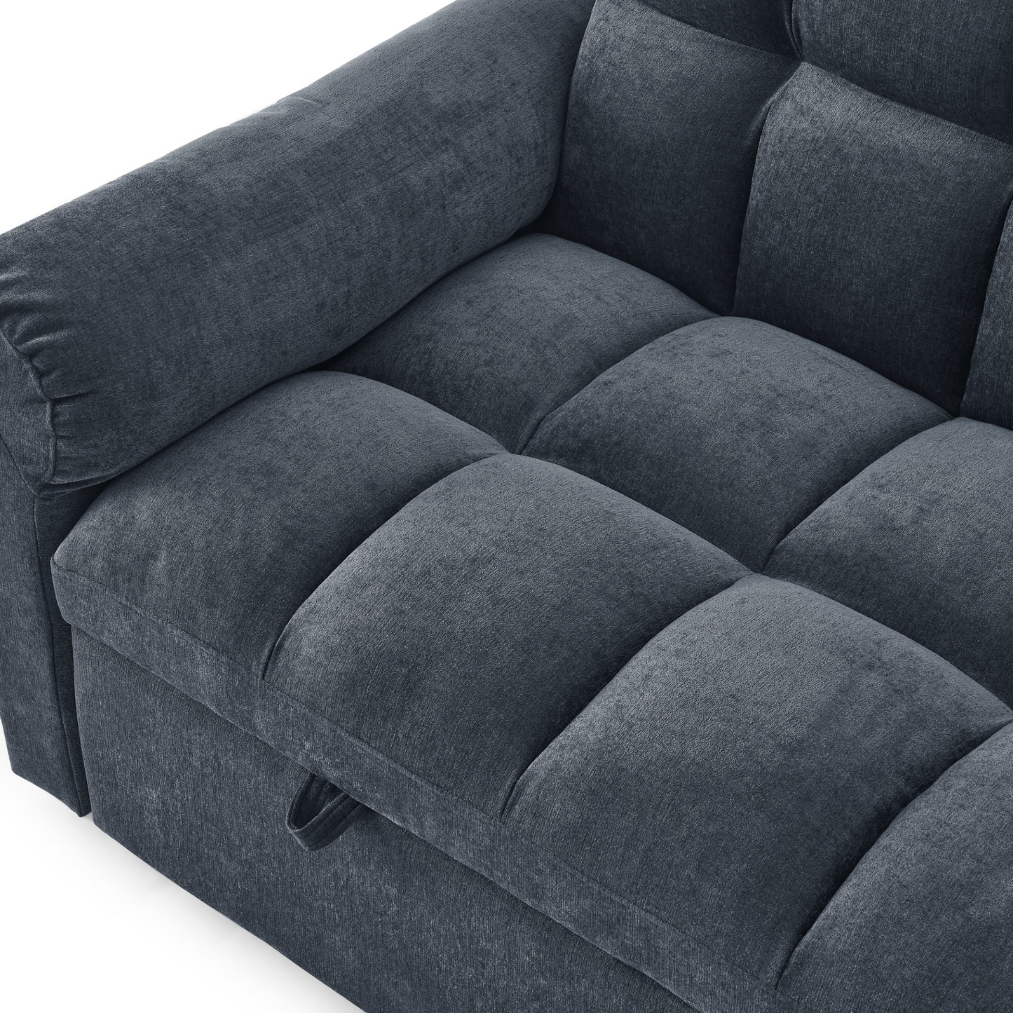 Sofa & Chair sets | Loveseats Sofa Bed with Pull-out Bed,Adjsutable Back,Blue+ Grey | casafoyer.myshopify.com