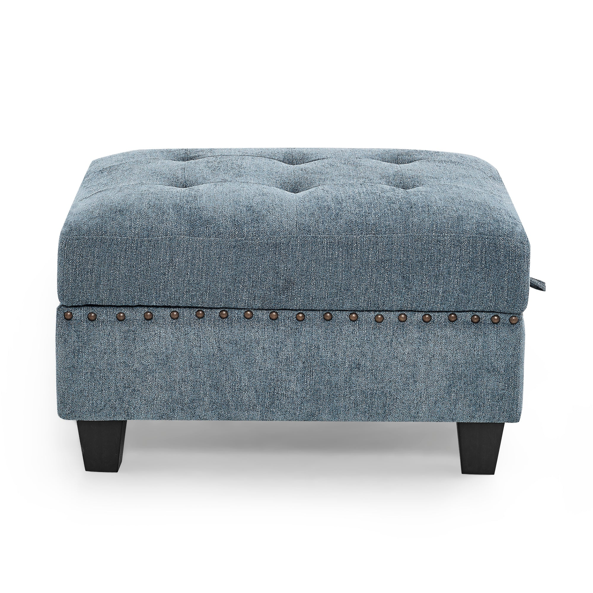 Sofa & Chair sets | L shape Modular Sectional Sofa,DIY Combination,includes Three Single Chair ,Two Corner and Two Ottoman,Navy Blue | casafoyer.myshopify.com