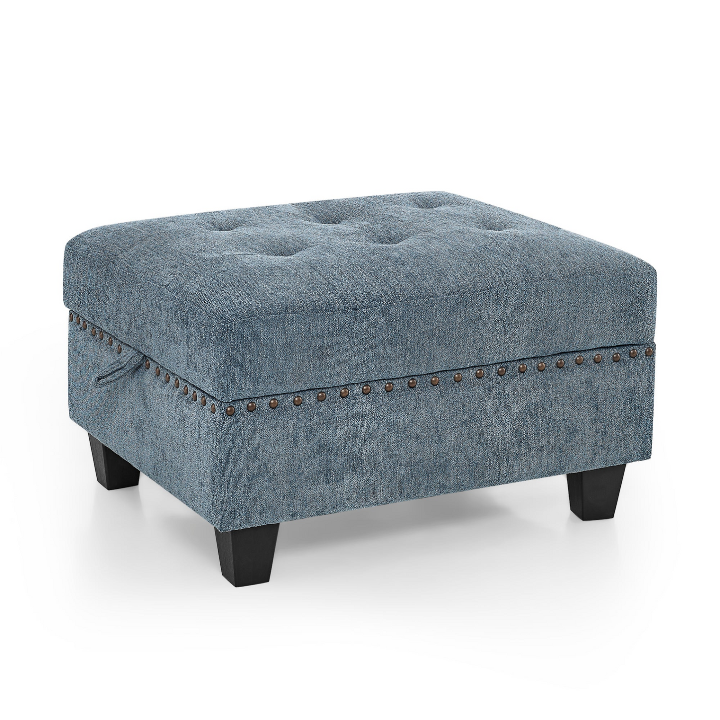 Sofa & Chair sets | L shape Modular Sectional Sofa,DIY Combination,includes Three Single Chair ,Two Corner and Two Ottoman,Navy Blue | casafoyer.myshopify.com