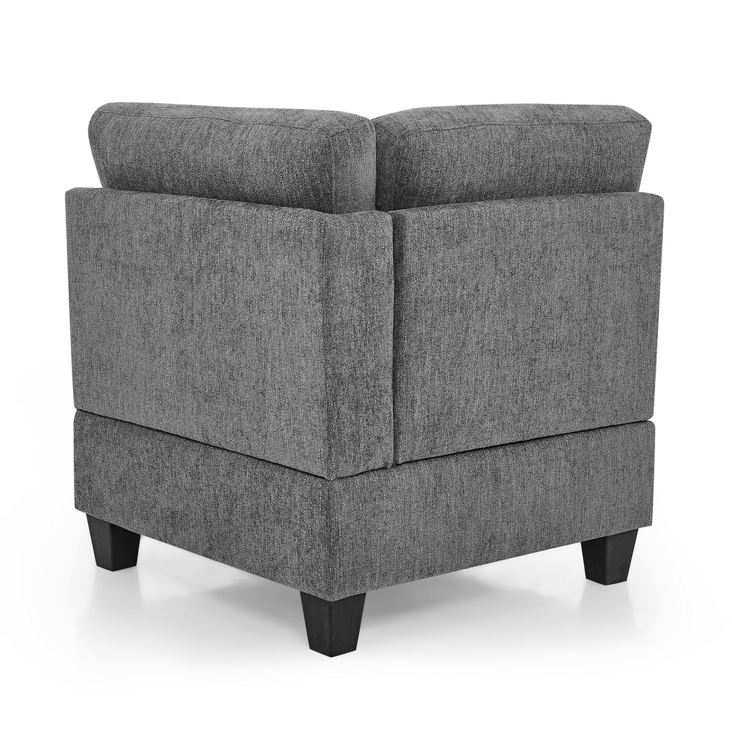 Sofa & Chair sets | L Shape Modular Sectional Sofa - Grey Chenille | DIY Combination | casafoyer.myshopify.com