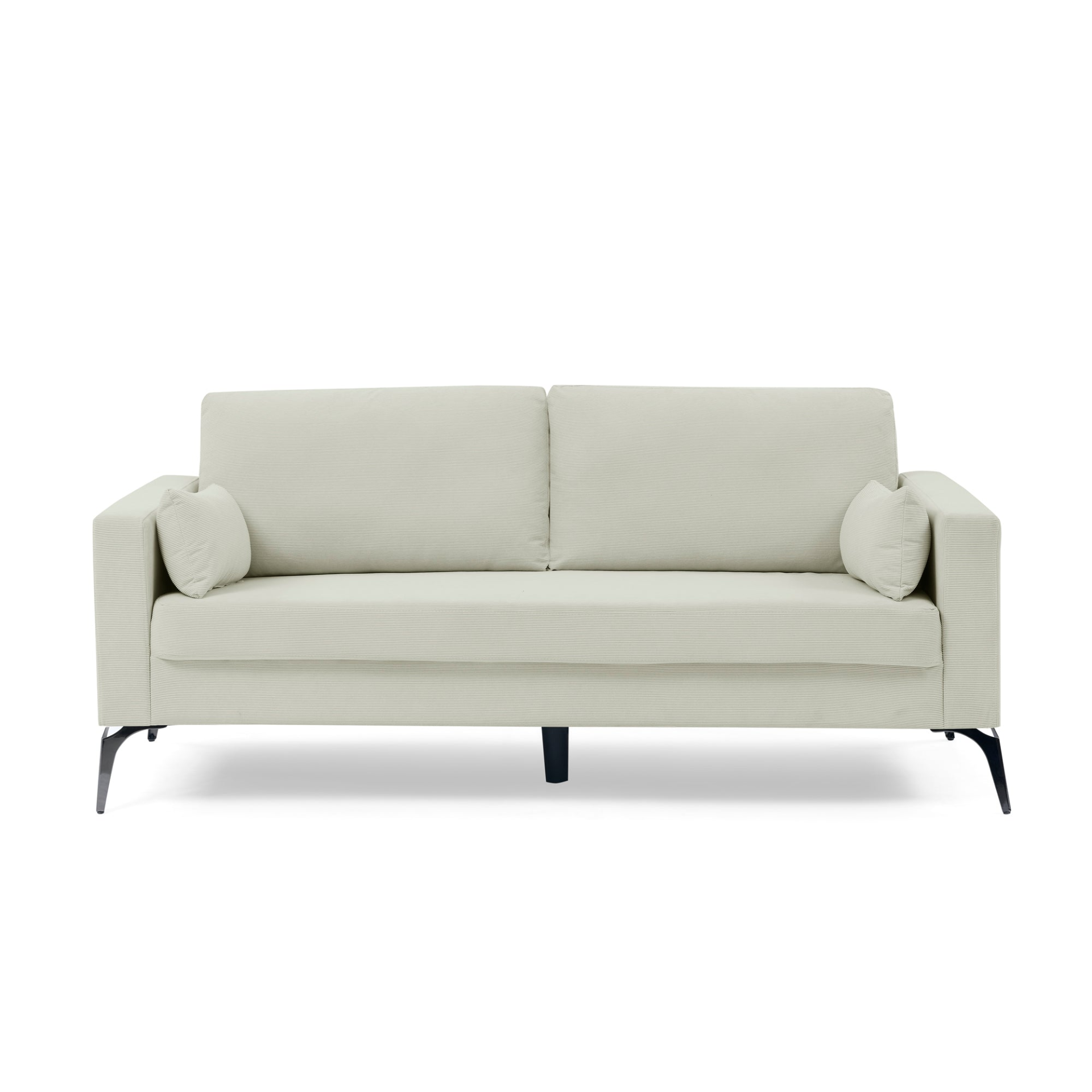 Sofa & Chair sets | 3 Piece Living Room Sofa Set, including 3-Seater Sofa, Loveseat and Sofa Chair, with Two Small Pillows, Corduroy Beige | casafoyer.myshopify.com