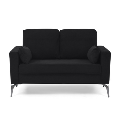 Sofa & Chair sets | 3 Piece Living Room Sofa Set, including 3-Seater Sofa, Loveseat and Sofa Chair, with Two Small Pillows, Corduroy Black | casafoyer.myshopify.com