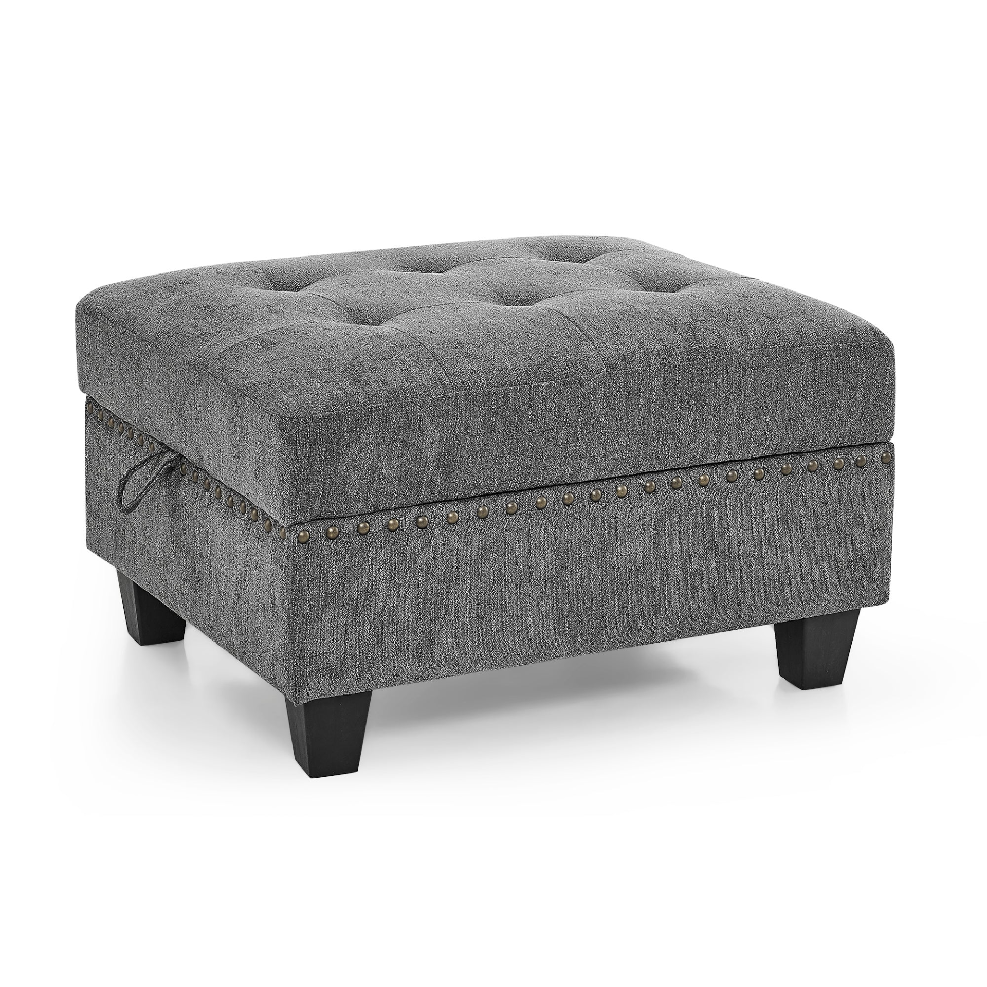 Sofa & Chair sets | U shape Modular Sectional Sofa,DIY Combination,includes Two Single Chair ,Two Corner and Two Ottoman,Grey Chenille | casafoyer.myshopify.com