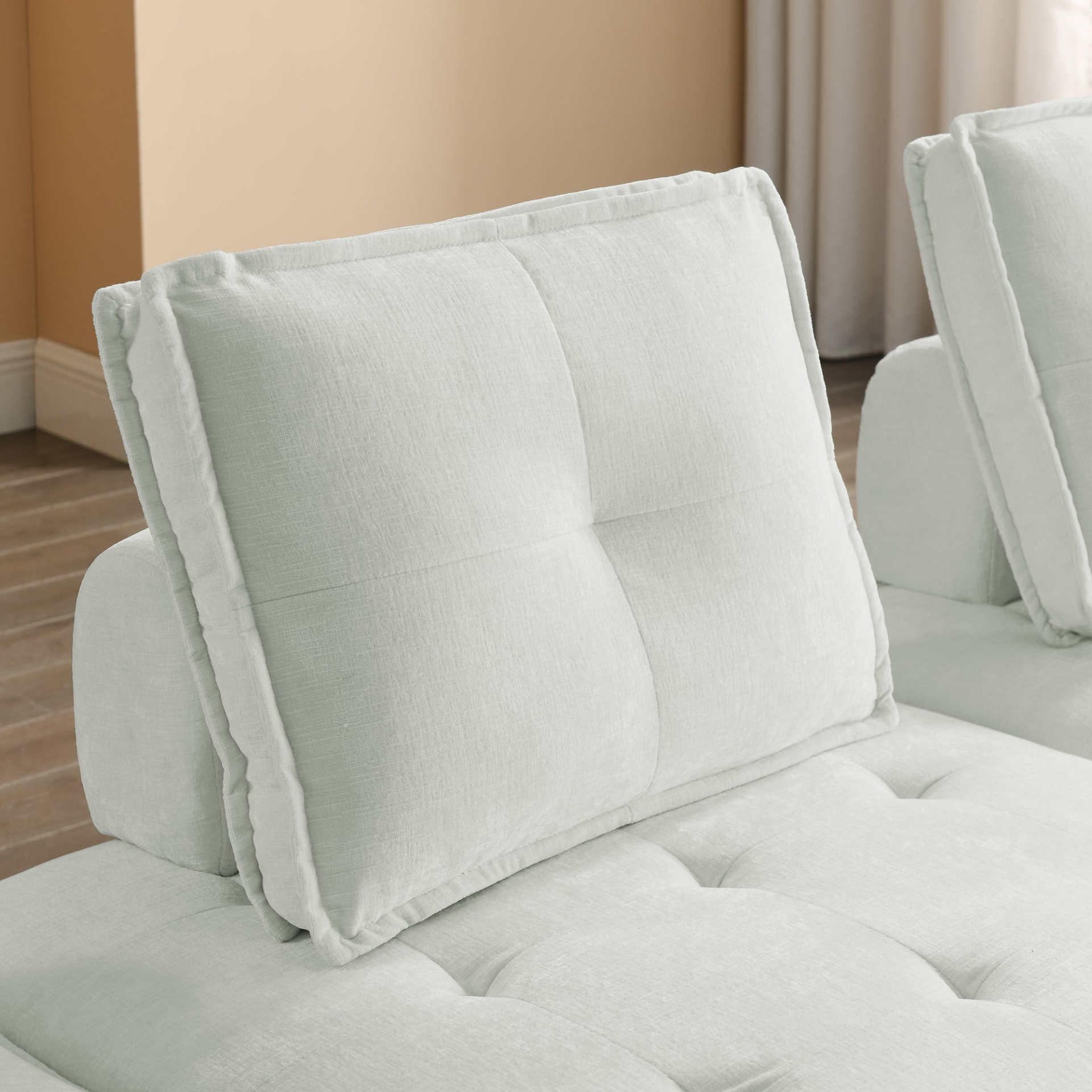 Sofa & Chair sets | L-Shape Modular Sectional Sofa, DIY Combination, Chenille | casafoyer.myshopify.com