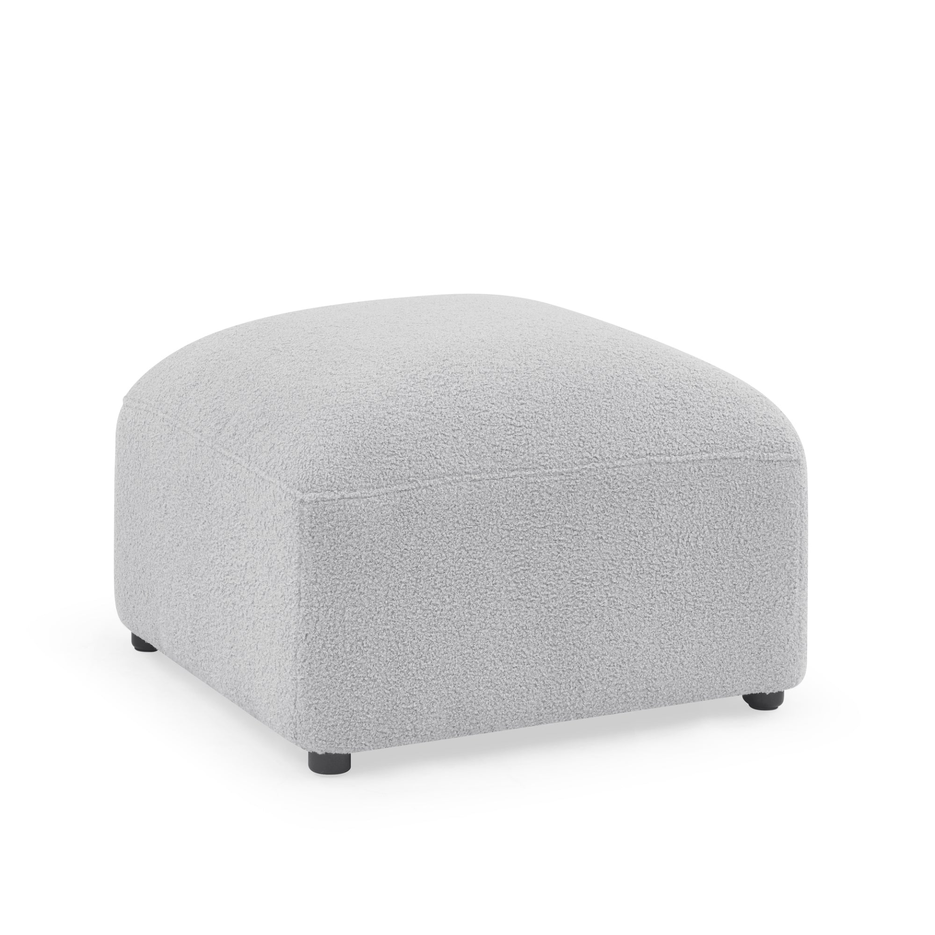 Sofa & Chair sets | L-Shape Modular Sectional Sofa, DIY Combination, Teddy Fabric, Grey - Comfort and Versatility for Your Home | casafoyer.myshopify.com