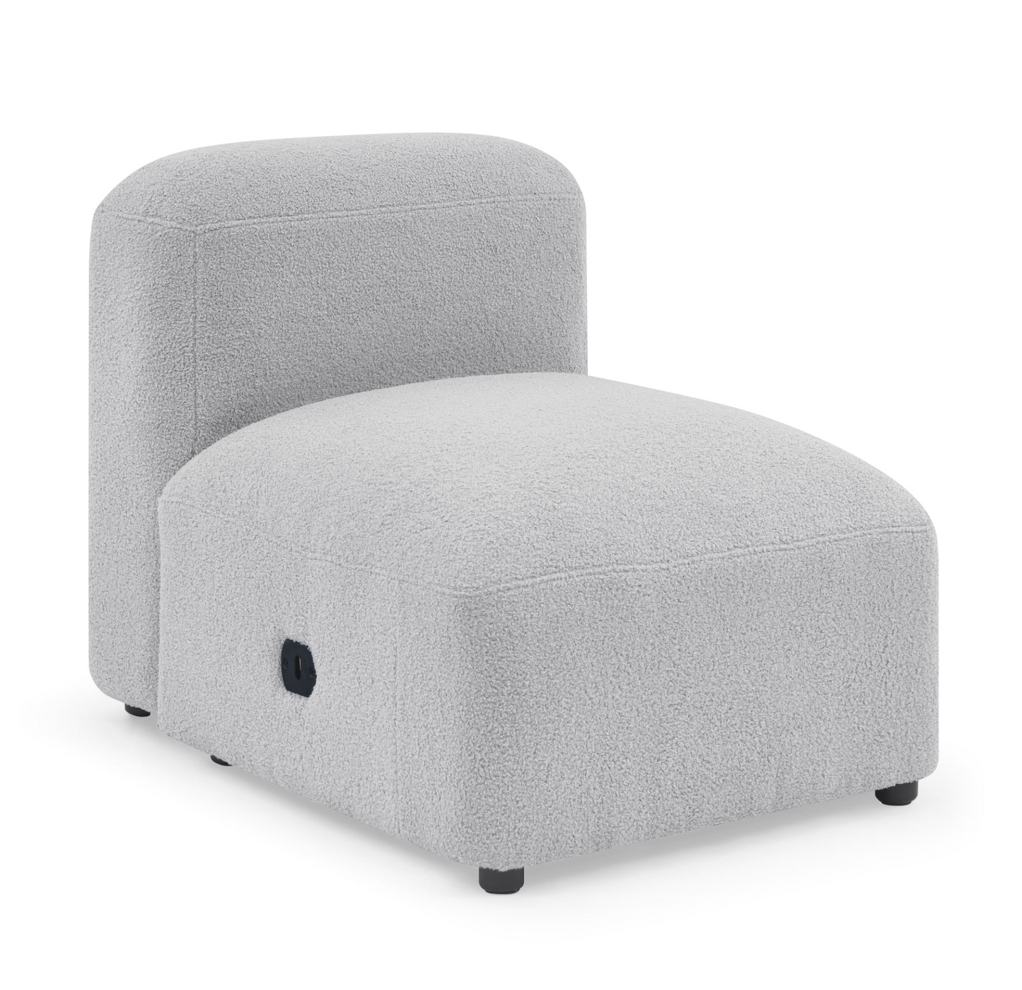 Sofa & Chair sets | L-Shape Modular Sectional Sofa, DIY Combination, Teddy Fabric, Grey - Comfort and Versatility for Your Home | casafoyer.myshopify.com