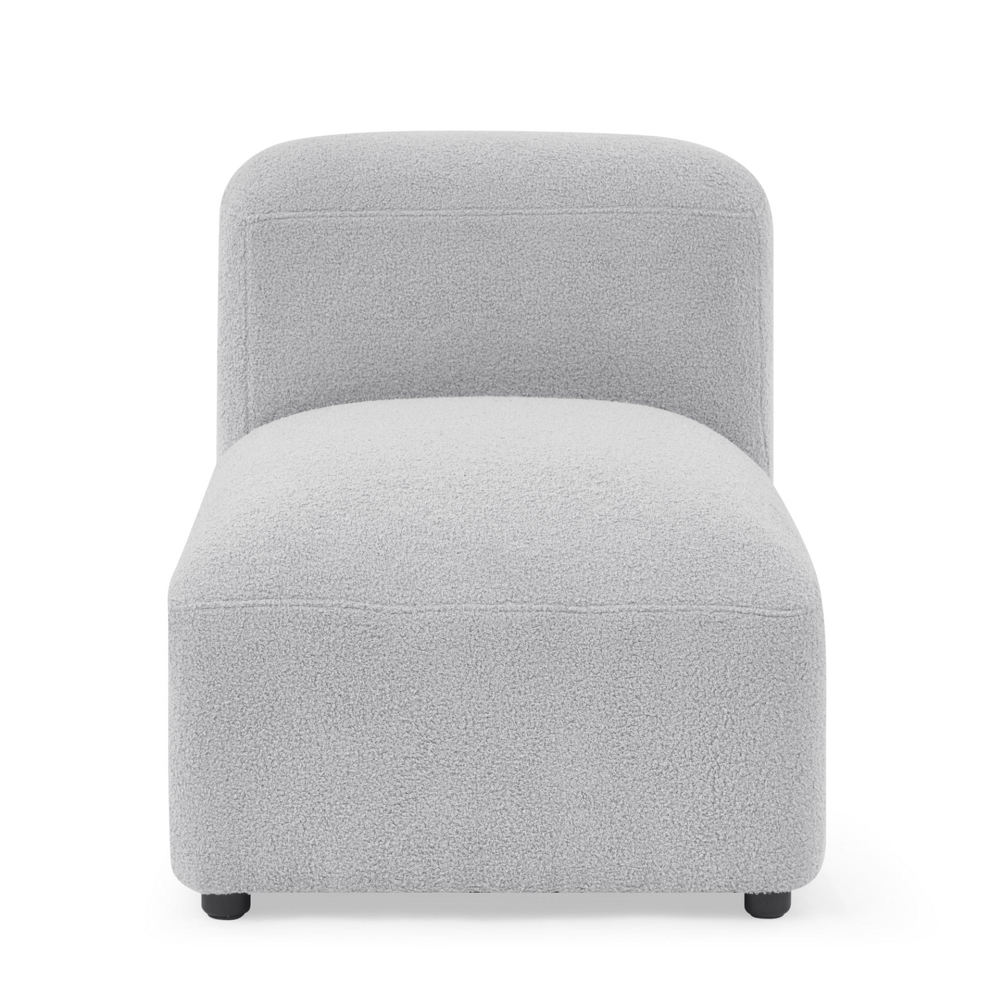 Sofa & Chair sets | L-Shape Modular Sectional Sofa, DIY Combination, Teddy Fabric, Grey - Comfort and Versatility for Your Home | casafoyer.myshopify.com