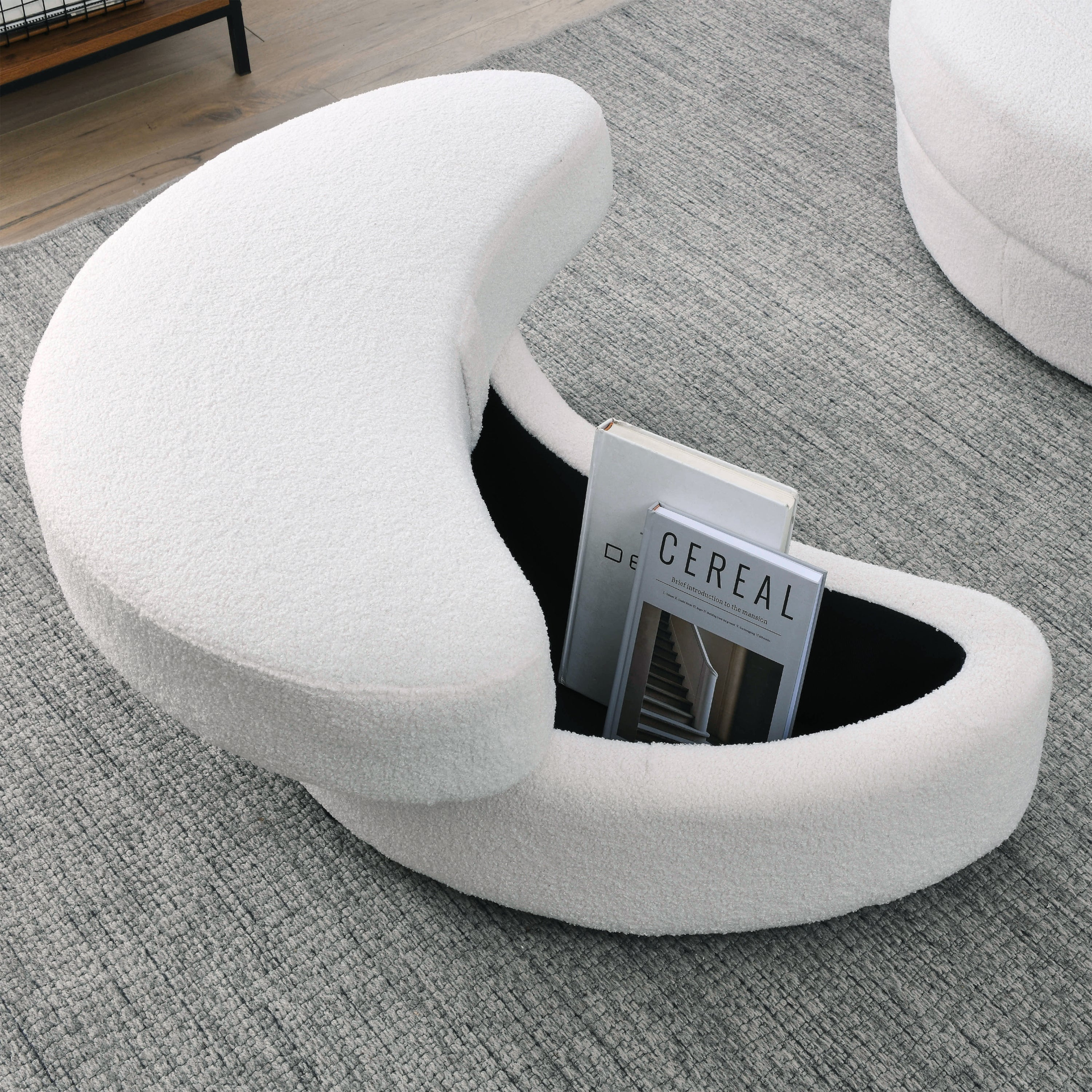 Sofa & Chair sets | Swivel Accent Barrel Modern Sofa Lounge Club Big Round Chair with Storage Ottoman Linen Fabric for Living Room Hotel with Pillows,Teddy White (Ivory) | casafoyer.myshopify.com