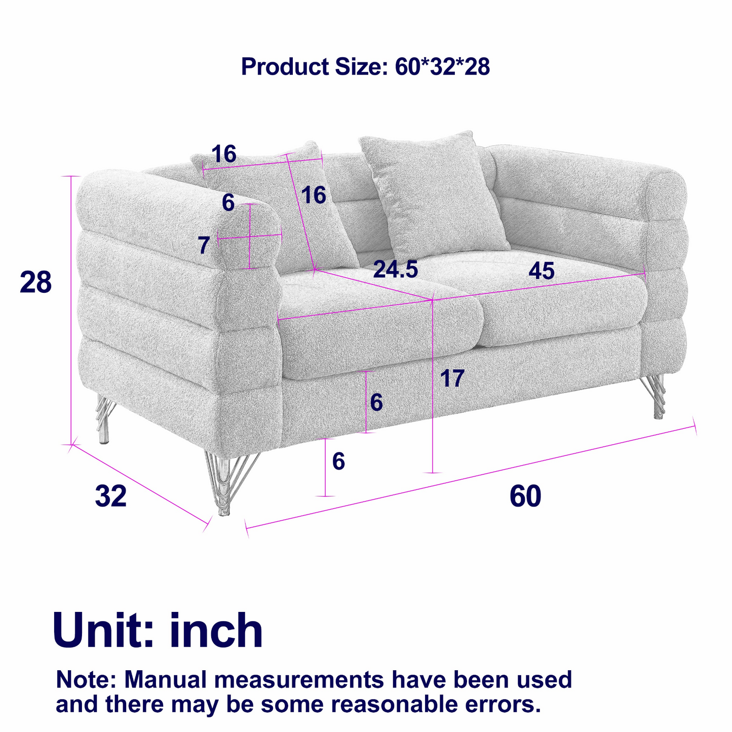 Sofa & Chair sets | 3-seater + 2-seater Combination sofa.ORANGE teddy | casafoyer.myshopify.com