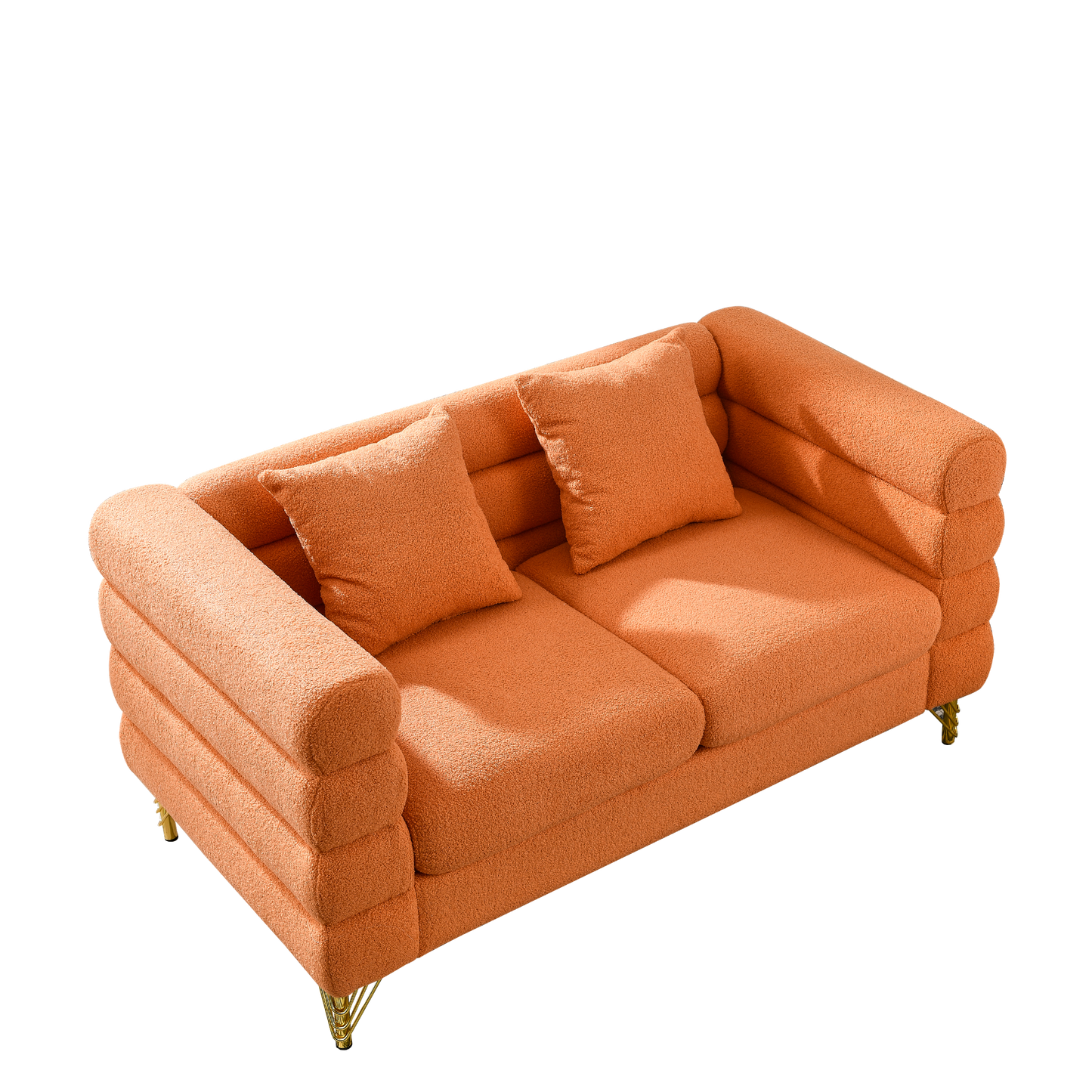 Sofa & Chair sets | 3-seater + 2-seater Combination sofa.ORANGE teddy | casafoyer.myshopify.com