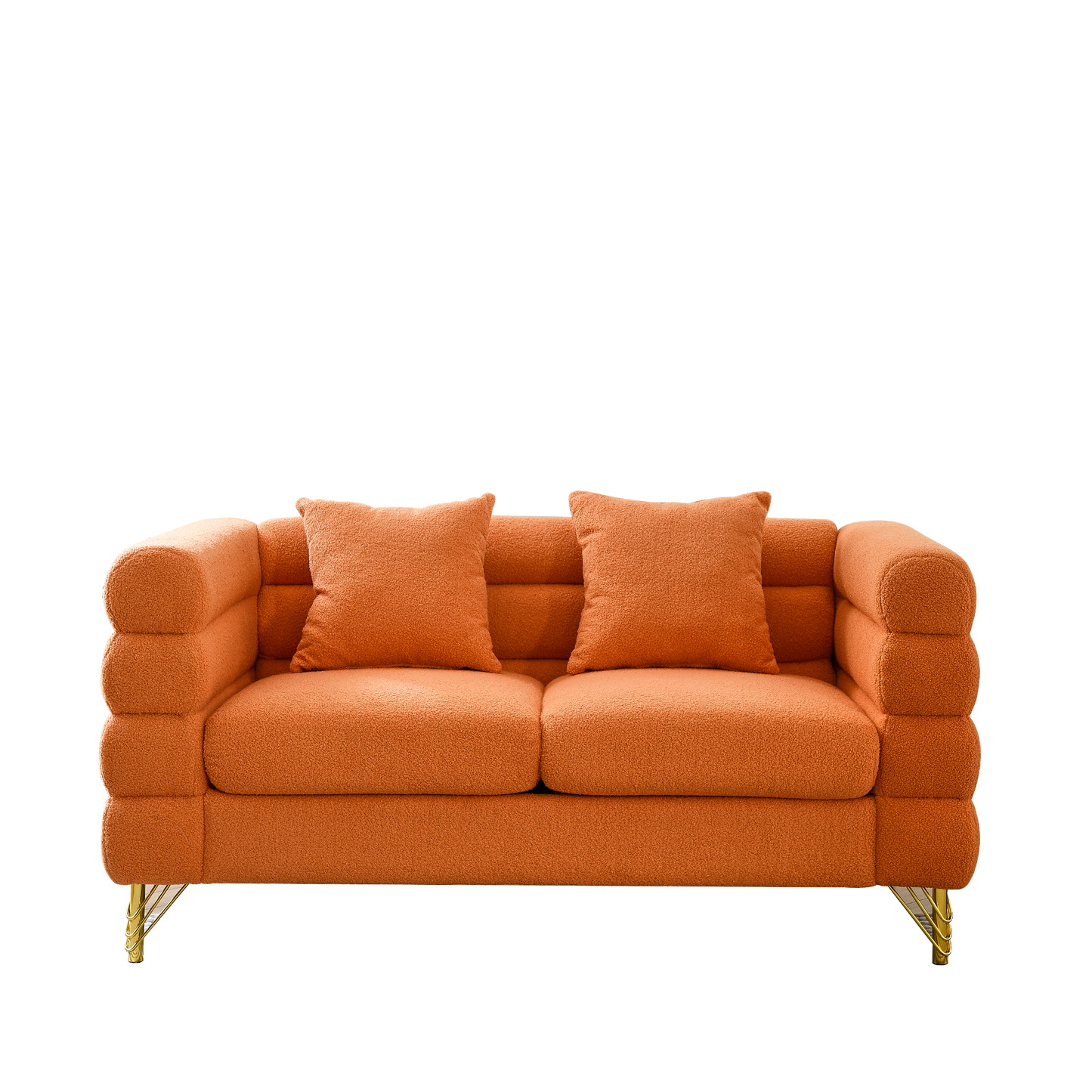 Sofa & Chair sets | 3-seater + 2-seater Combination sofa.ORANGE teddy | casafoyer.myshopify.com