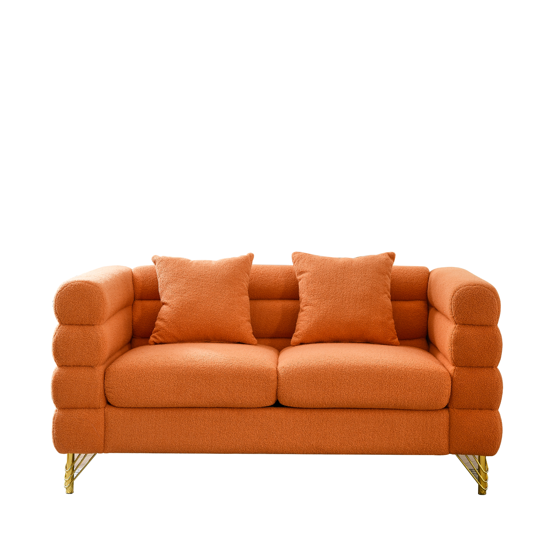 Sofa & Chair sets | 3-seater + 2-seater Combination sofa.ORANGE teddy | casafoyer.myshopify.com