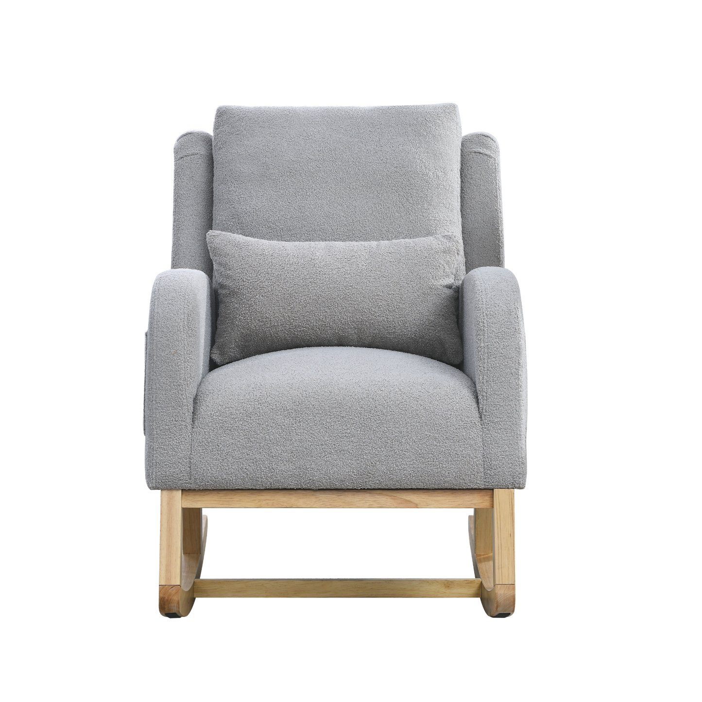 Sofa & Chair sets | Modern Accent High Back Living Room Casual Armchair Rocker with One Lumbar Pillow, Two Side Pockets,Teddy. | casafoyer.myshopify.com