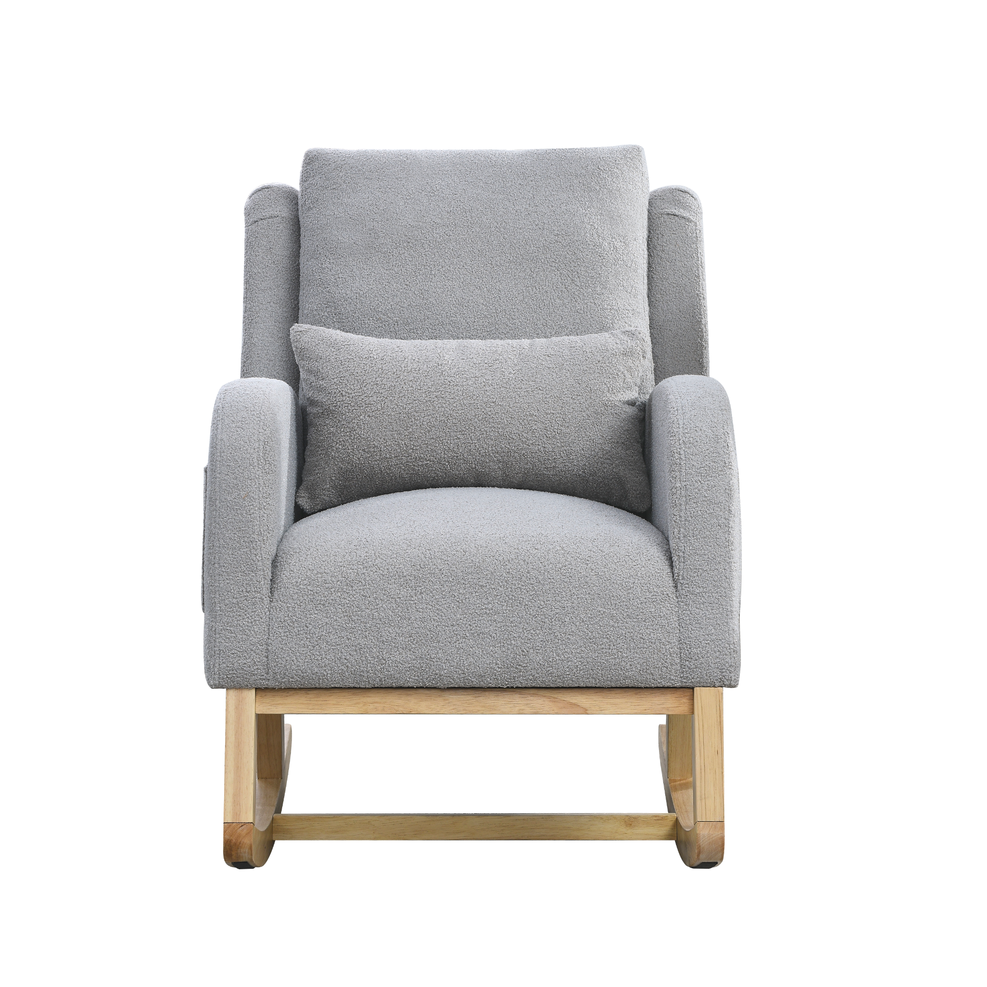 Sofa & Chair sets | Modern Accent High Back Living Room Casual Armchair Rocker with One Lumbar Pillow, Two Side Pockets,Teddy. | casafoyer.myshopify.com