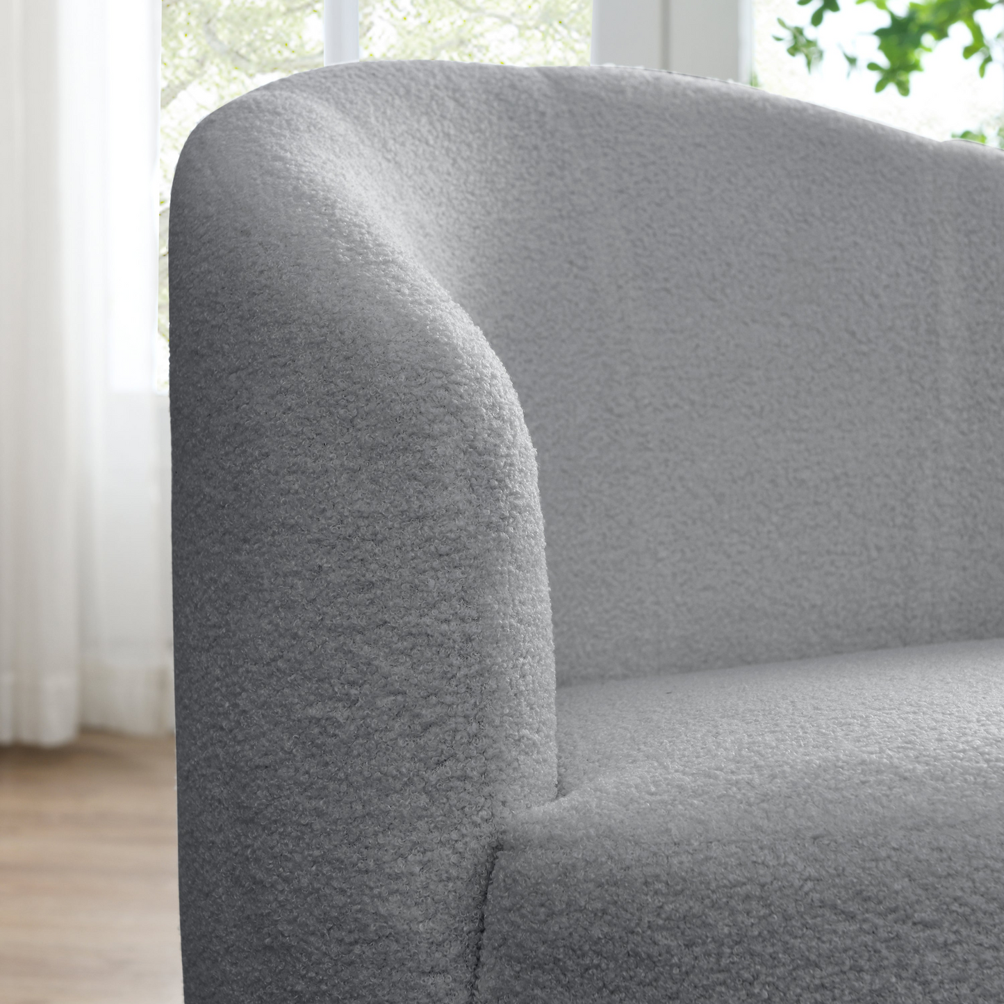 Sofa & Chair sets | Swivel Barrel Chair with Round Storage Ottoman | Upholstered Modern Armchair | casafoyer.myshopify.com