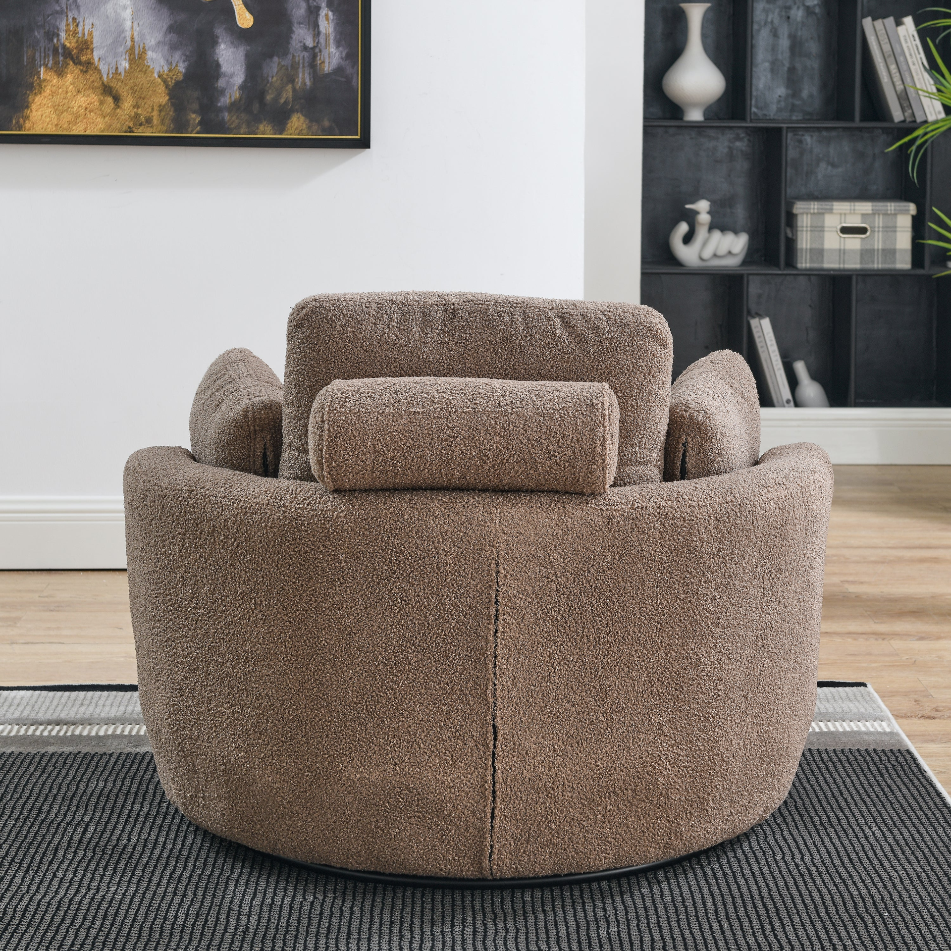 [product_type] | 39"W Oversized Swivel Chair with Storage Ottoman for Living Room | casafoyer.myshopify.com