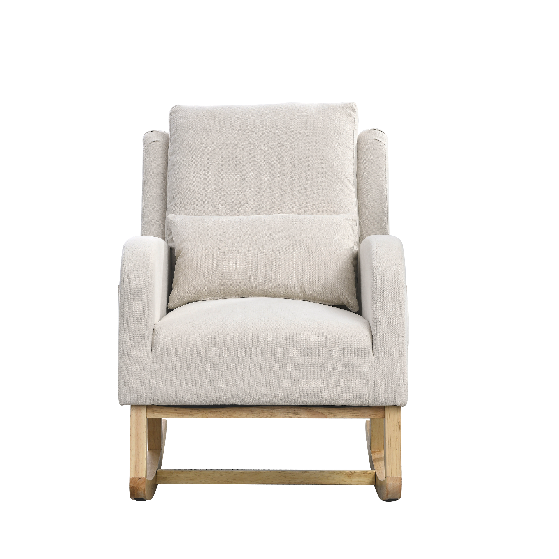 [product_type] | 27.5 "W Modern Accent High Back Living Room Casual Armchair Rocker with One Lumbar Pillow, Two Side Pockets. | casafoyer.myshopify.com