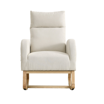 Sofa & Chair sets | Modern Accent High Backrest Living Room Lounge Arm Rocking Chair, Two Side Pocket | casafoyer.myshopify.com