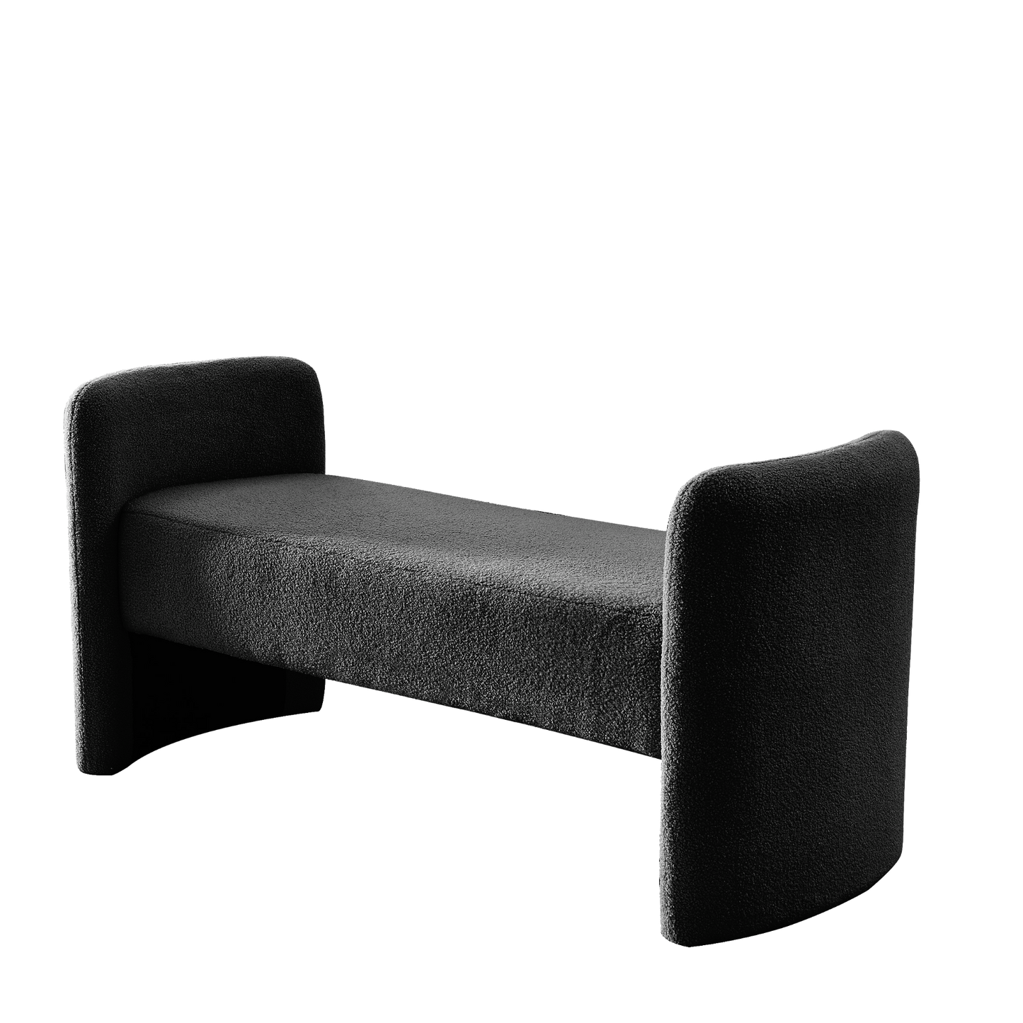 OTTOMAN | Bench for Bedroom End of Bed Modern Contemporary Design Ottoman Couch Long Bench Window Sitting Fireplace Bench, Teddy | casafoyer.myshopify.com