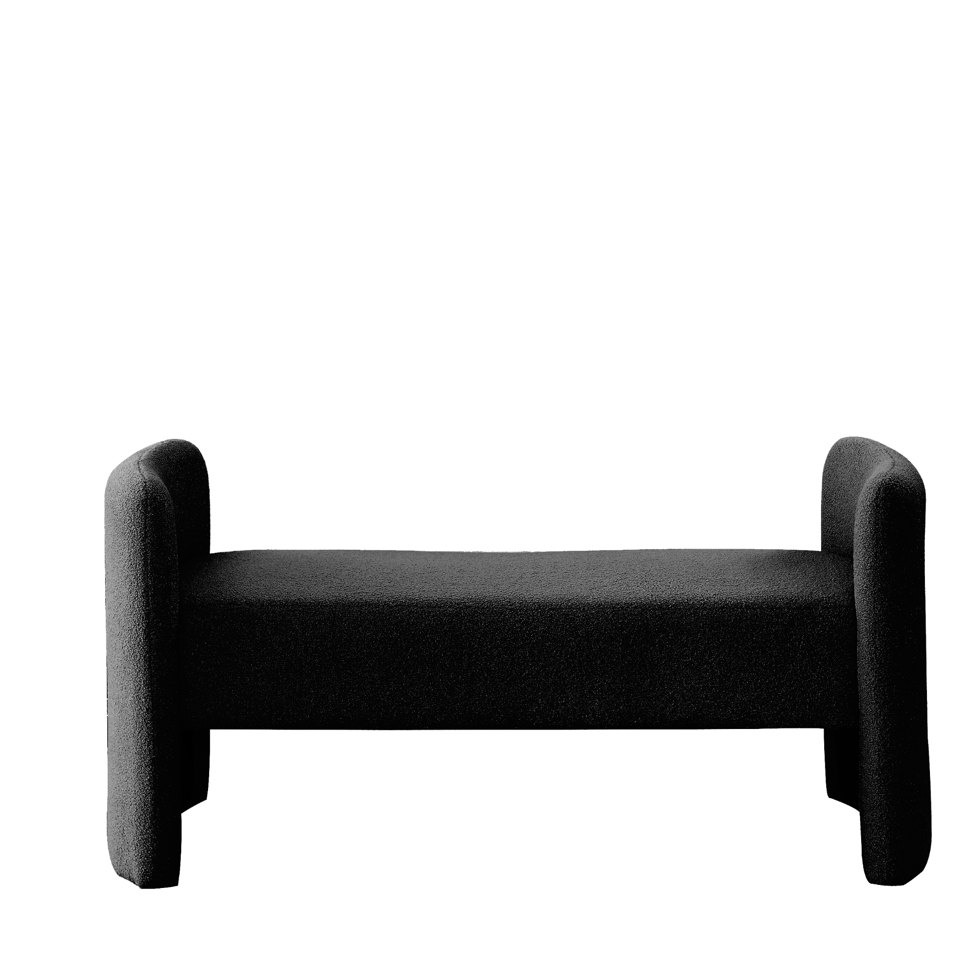 OTTOMAN | Bench for Bedroom End of Bed Modern Contemporary Design Ottoman Couch Long Bench Window Sitting Fireplace Bench, Teddy | casafoyer.myshopify.com