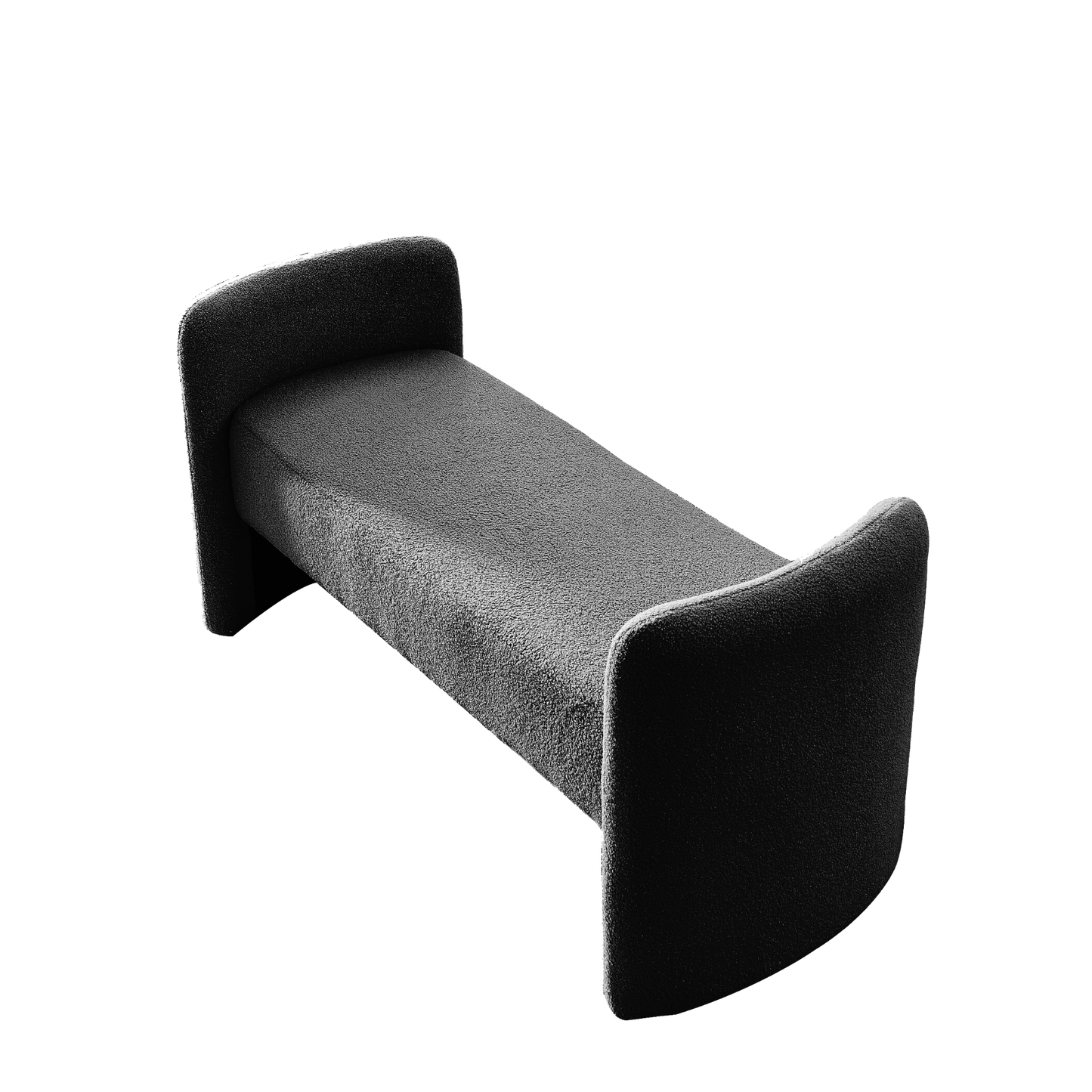 OTTOMAN | Bench for Bedroom End of Bed Modern Contemporary Design Ottoman Couch Long Bench Window Sitting Fireplace Bench, Teddy | casafoyer.myshopify.com