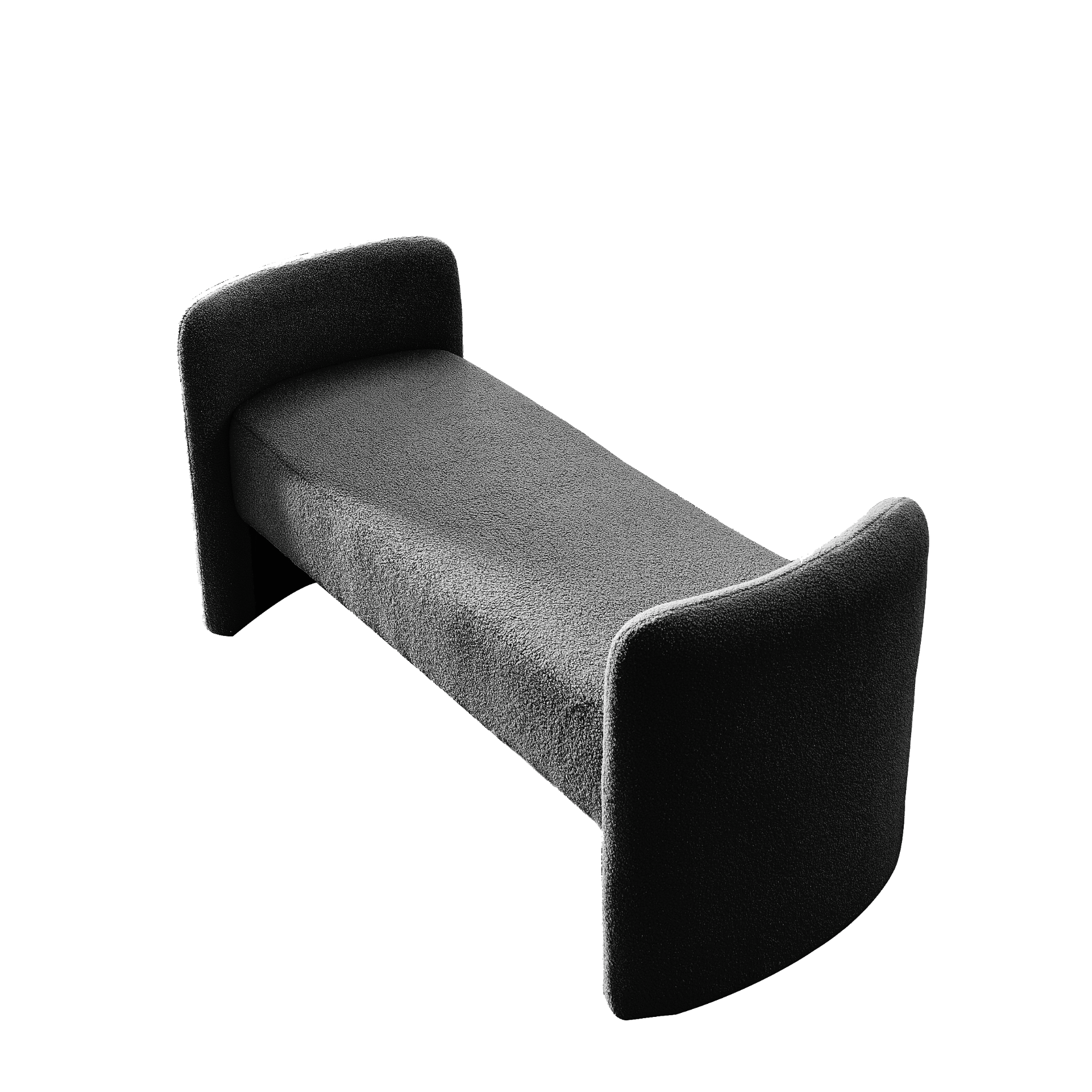 OTTOMAN | Bench for Bedroom End of Bed Modern Contemporary Design Ottoman Couch Long Bench Window Sitting Fireplace Bench, Teddy | casafoyer.myshopify.com