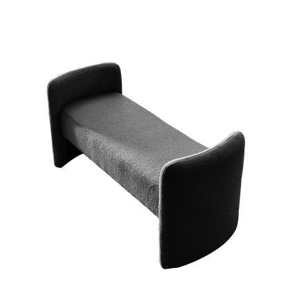 OTTOMAN | Bench for Bedroom End of Bed Modern Contemporary Design Ottoman Couch Long Bench Window Sitting Fireplace Bench, Teddy | casafoyer.myshopify.com