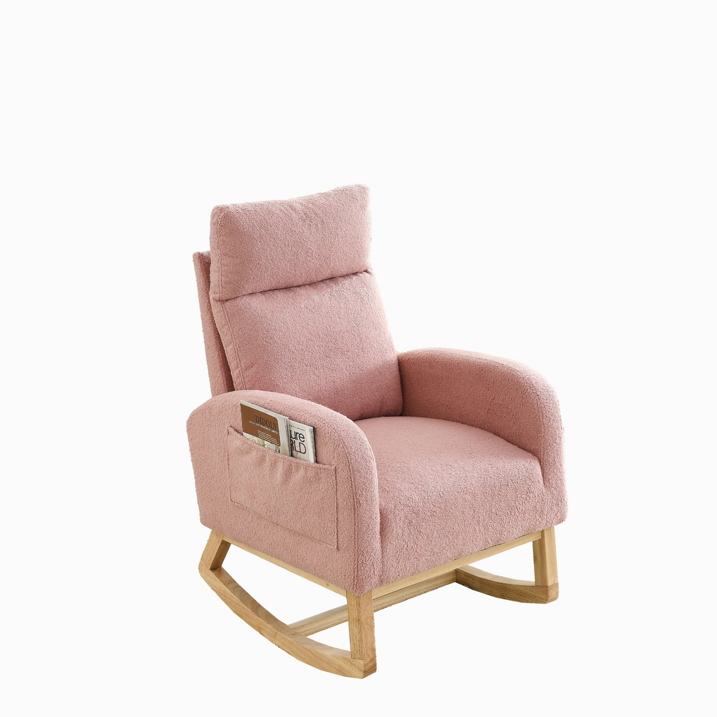 Sofa & Chair sets | Modern Accent High Backrest Living Room Lounge Arm Rocking Chair, Two Side Pocket | casafoyer.myshopify.com