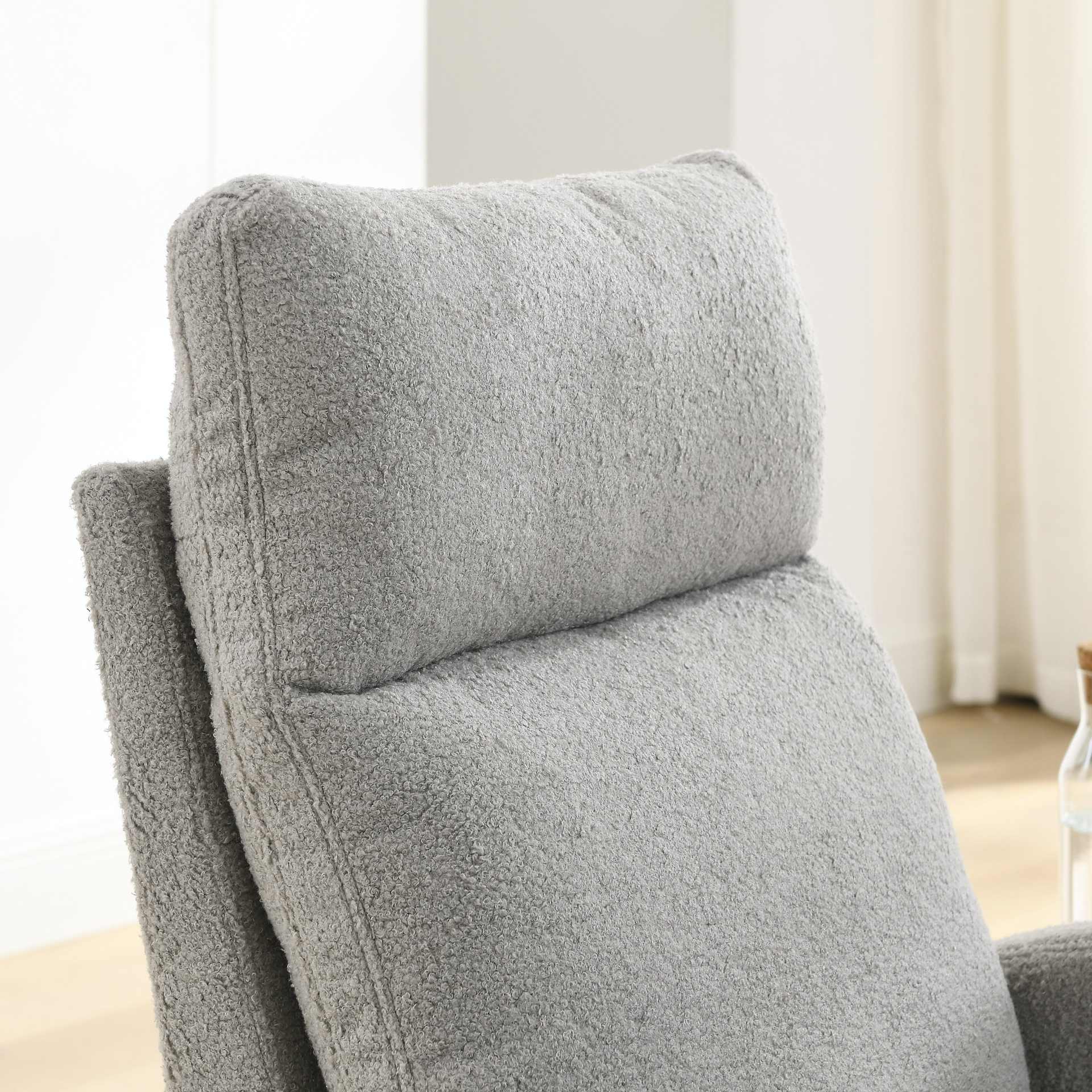 [product_type] | 27.6"W Modern Accent High Backrest Living Room Lounge Arm Rocking Chair, Two Side Pocket | casafoyer.myshopify.com