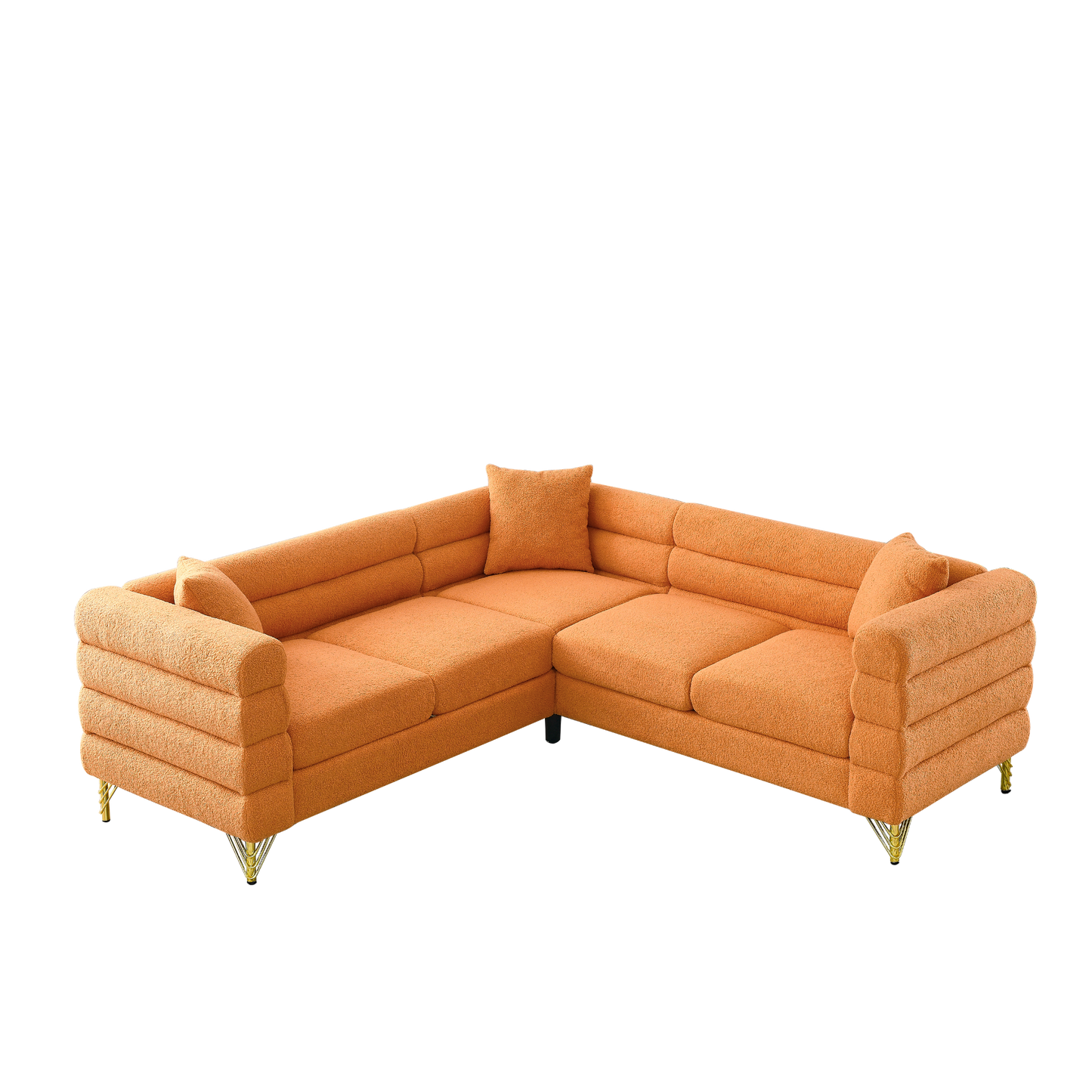 [product_type] | 81.5-Inch Oversized Corner Sofa Covers, L-Shaped Sectional Couch, 5-Seater Corner Sofas with 3 Cushions | casafoyer.myshopify.com