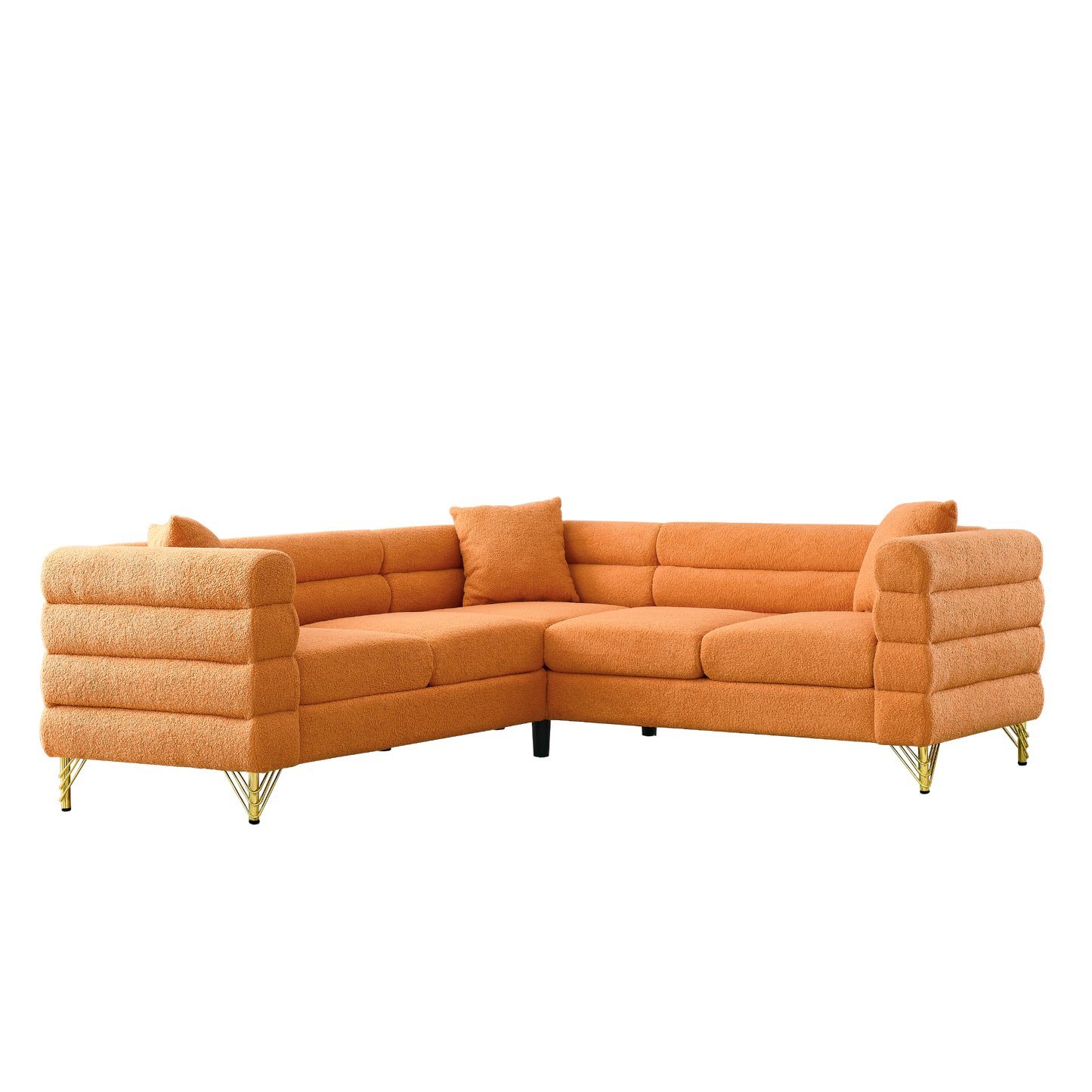 [product_type] | 81.5-Inch Oversized Corner Sofa Covers, L-Shaped Sectional Couch, 5-Seater Corner Sofas with 3 Cushions | casafoyer.myshopify.com