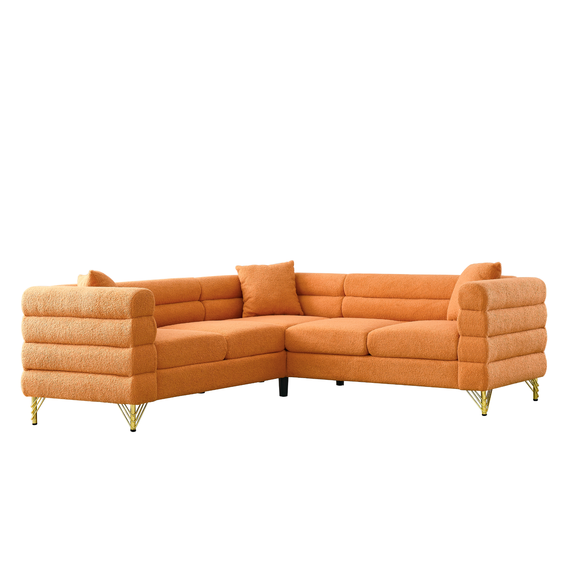 [product_type] | 81.5-Inch Oversized Corner Sofa Covers, L-Shaped Sectional Couch, 5-Seater Corner Sofas with 3 Cushions | casafoyer.myshopify.com