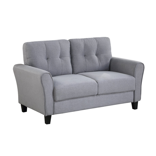 Sofa & Chair sets | Modern Living Room Loveseat Linen Upholstered Couch Furniture for Home or Office ,Light Grey-Blue,2-Seat | casafoyer.myshopify.com